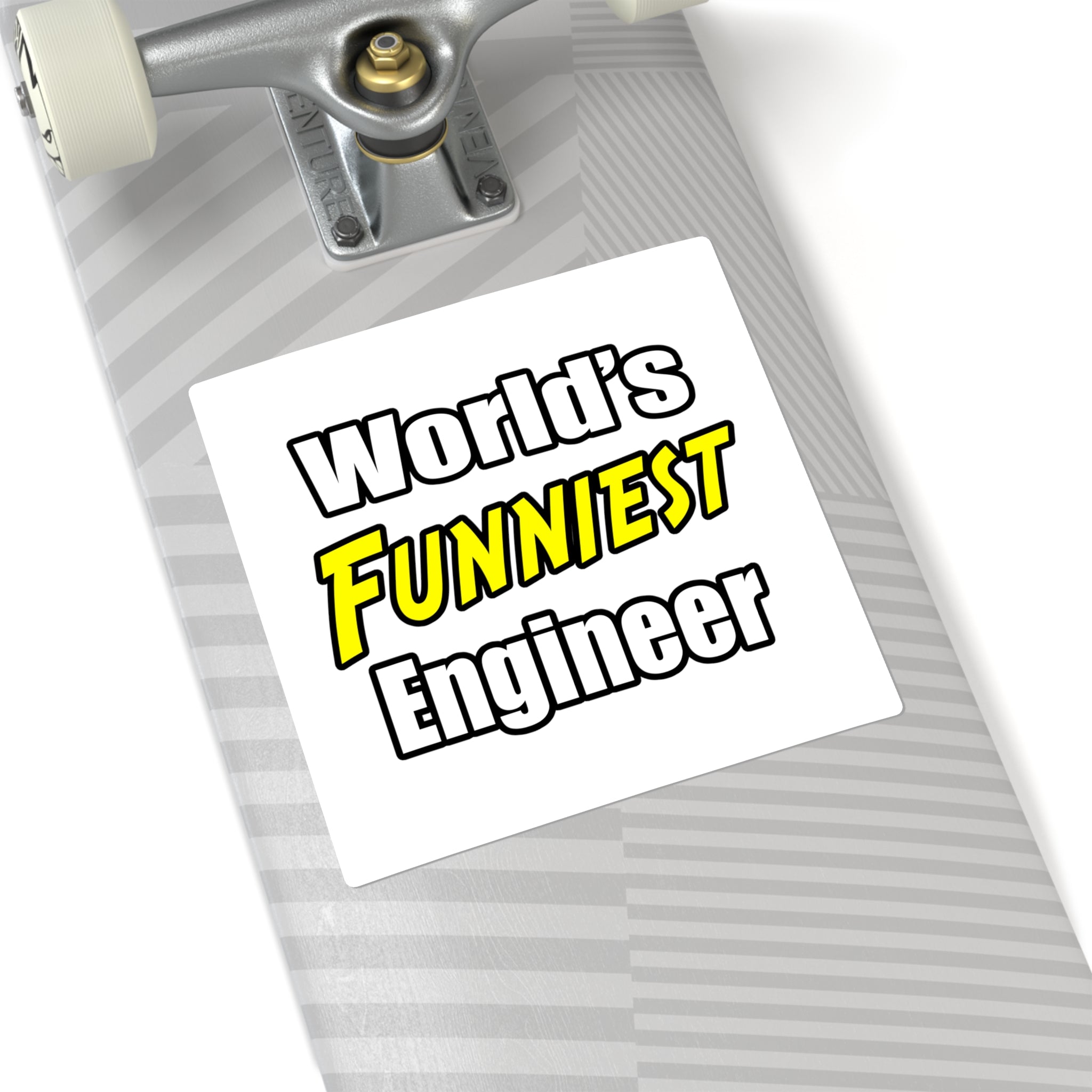World's Funniest Engineer - Square Stickers