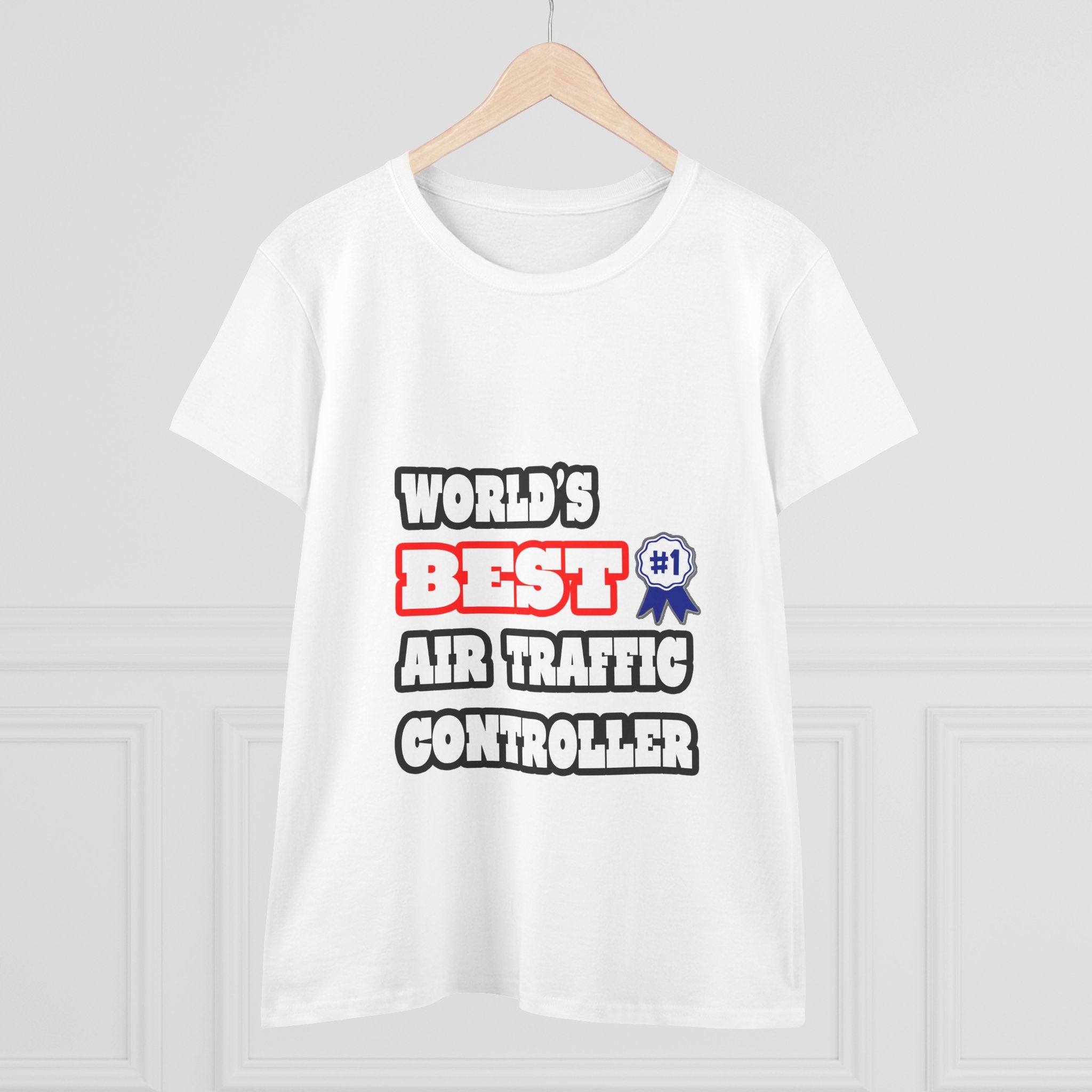 World's Best Air Traffic Controller - Women's Midweight Cotton Tee