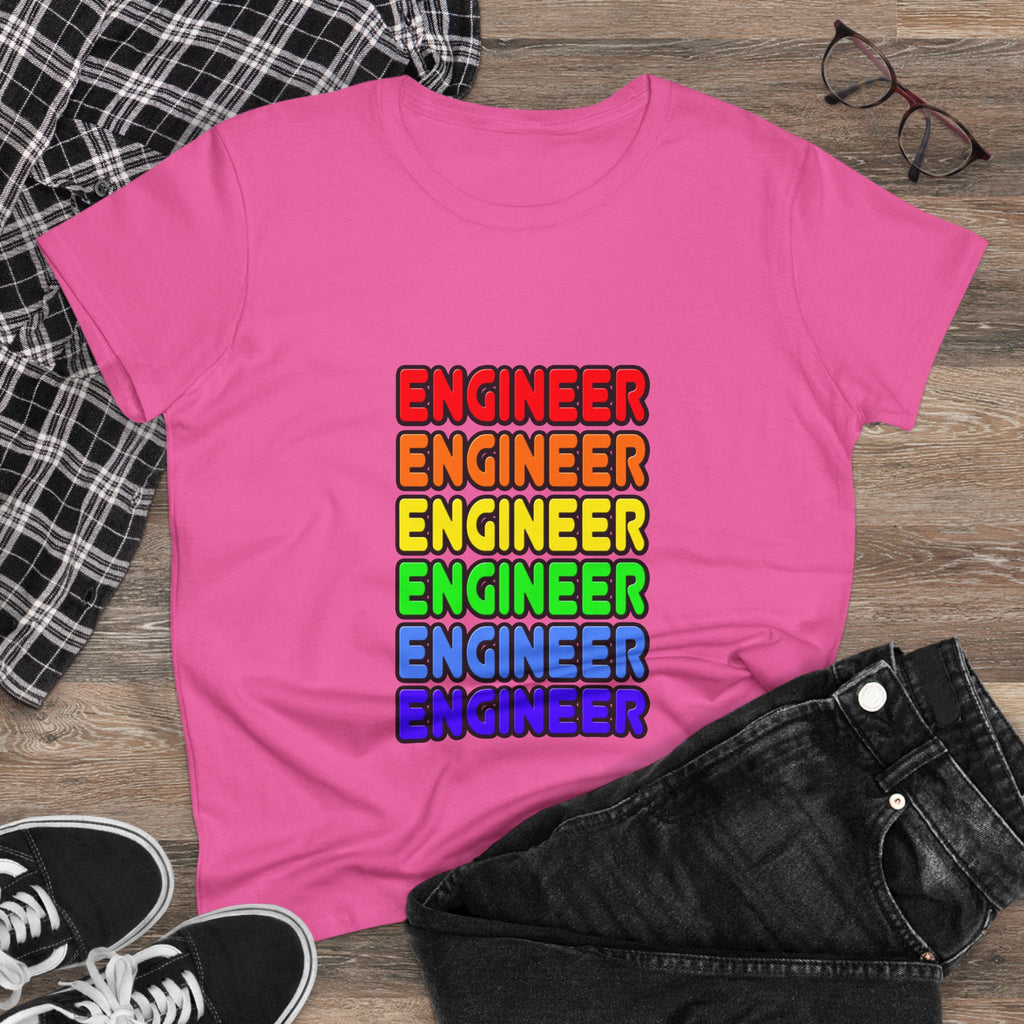 Rainbow Engineer - Women's Midweight Cotton Tee
