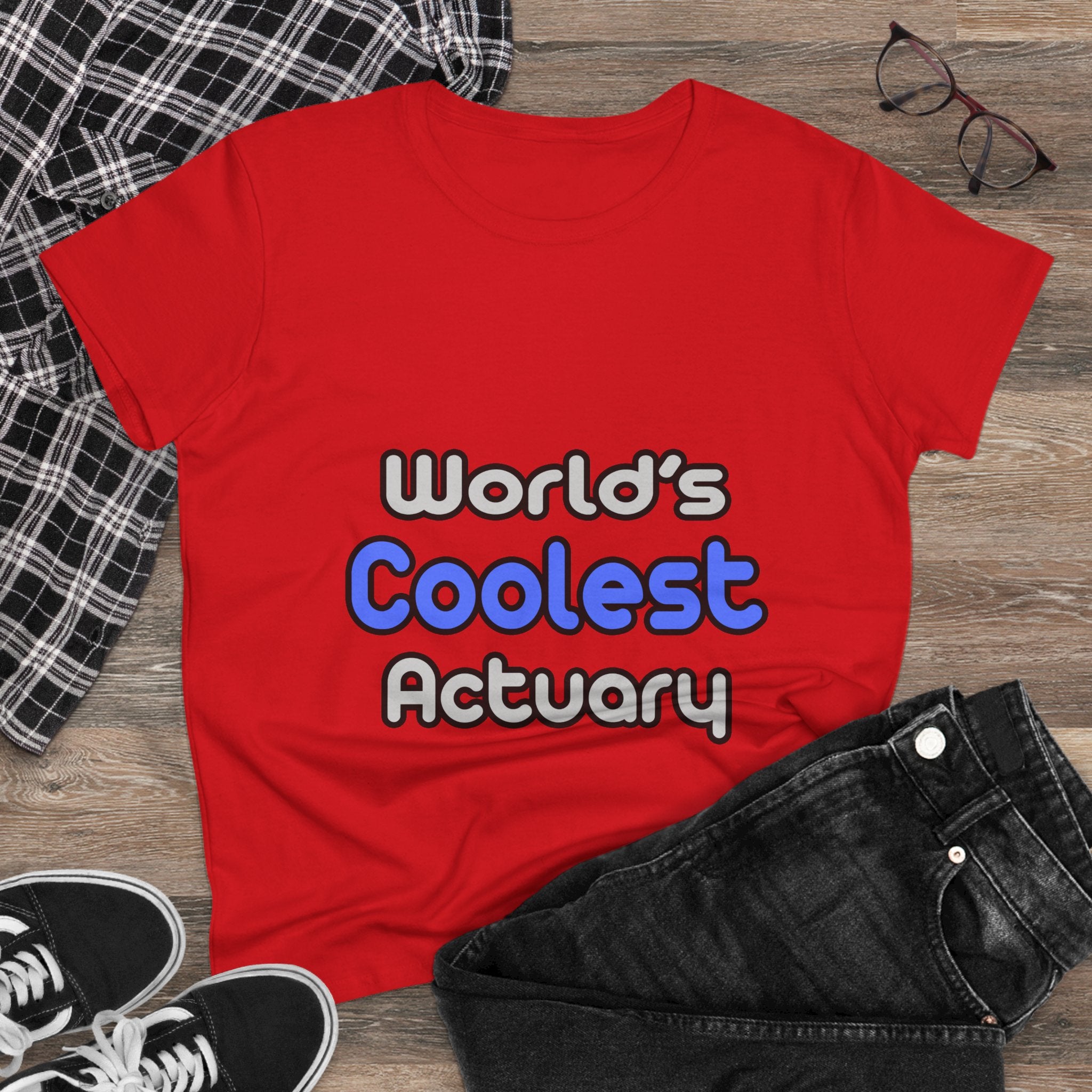 World's Coolest Actuary - Women's Midweight Cotton Tee
