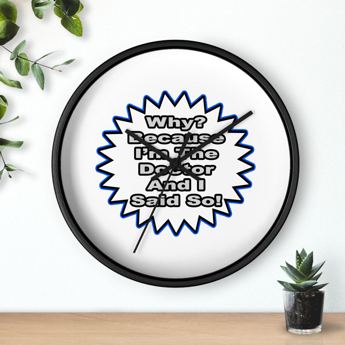 Doctor...Because I Said So - Wall Clock