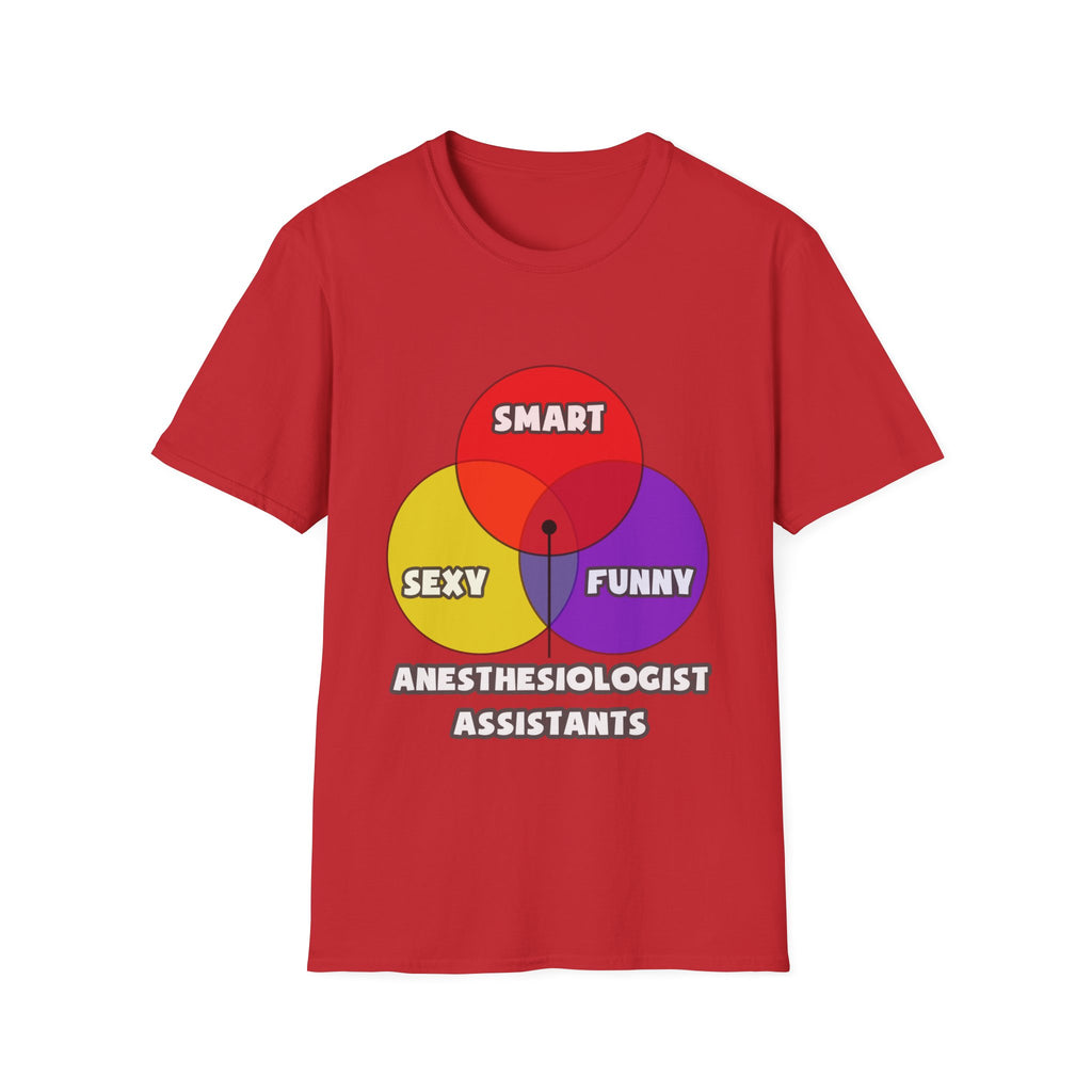 Venn Diagram .. Anesthesiologist Assistants - Unisex Softstyle T-Shirt