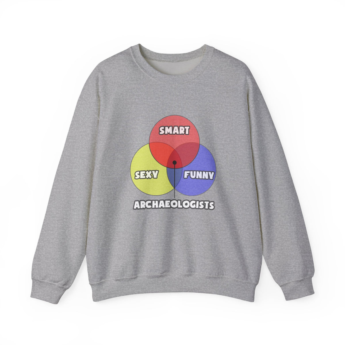 Venn Diagram .. Archaeologists - Unisex Heavy Blend™ Crewneck Sweatshirt