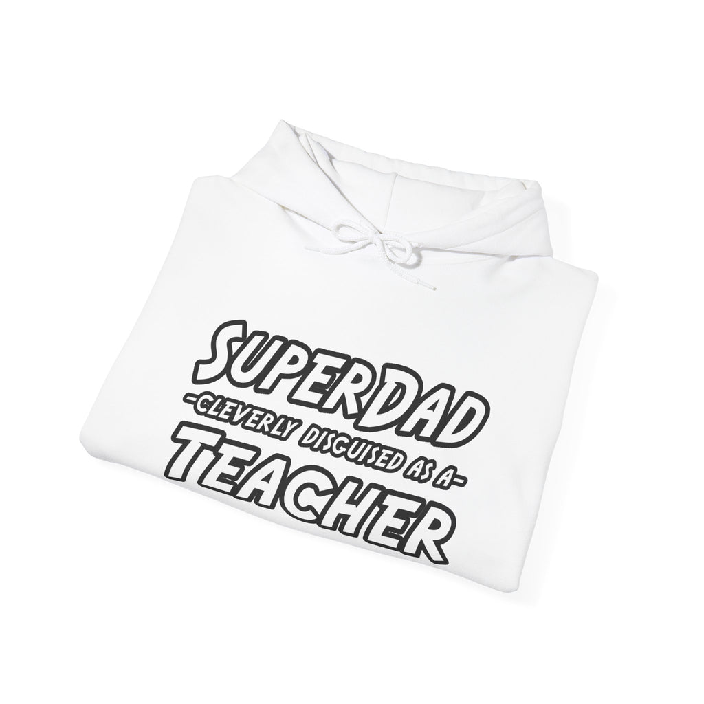 superdad dark teacher - Unisex Heavy Blend™ Hooded Sweatshirt