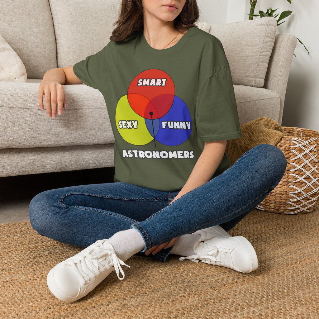 Venn Diagram .. Astronomers - Unisex Softstyle T-Shirt