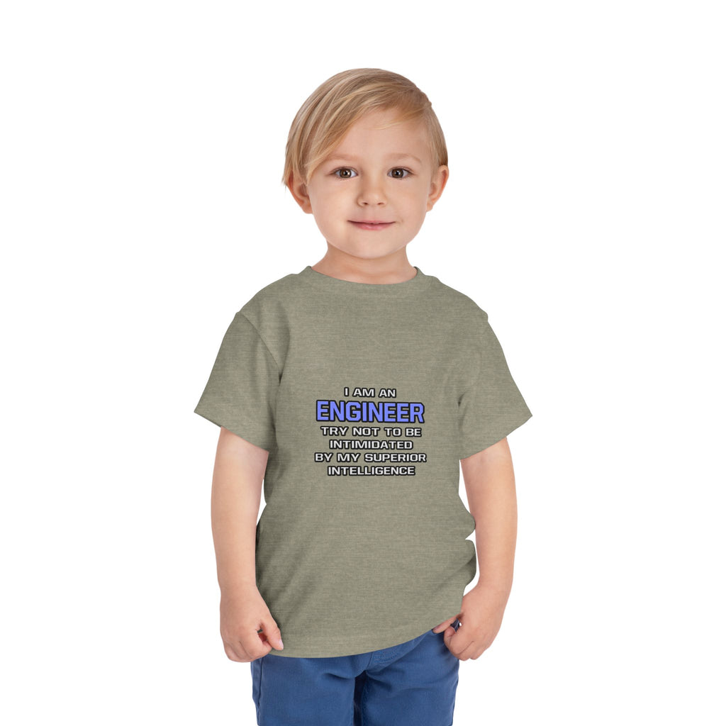 Engineer Joke ... Superior Intelligence - Toddler Short Sleeve Tee