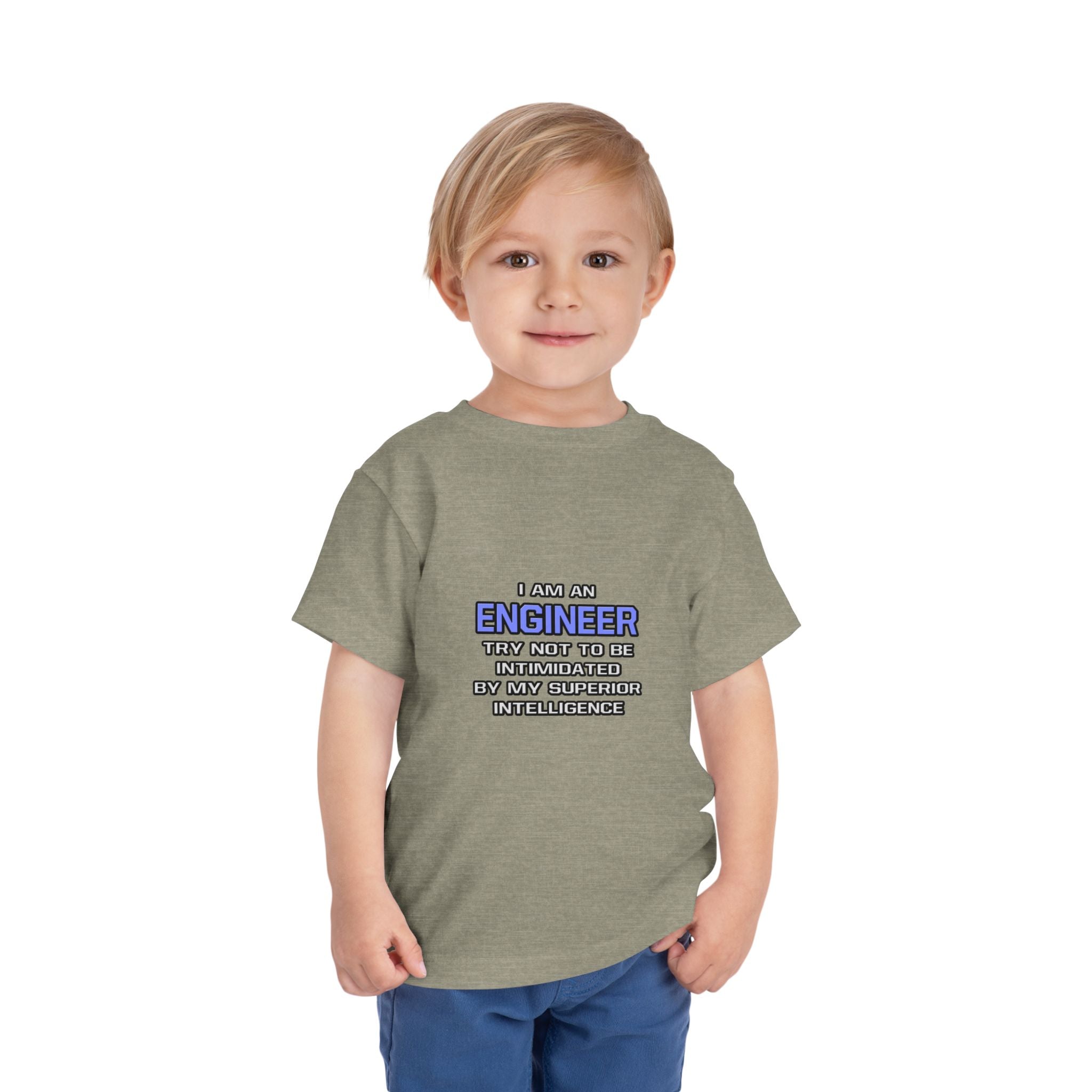 Engineer Joke ... Superior Intelligence - Toddler Short Sleeve Tee