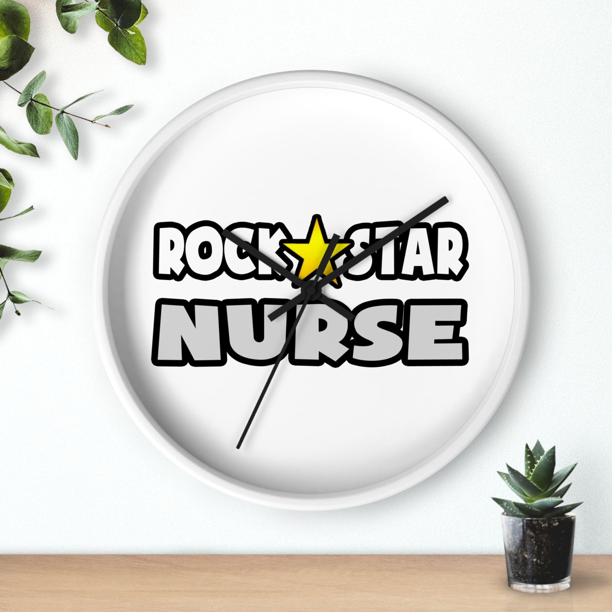 Rock Star Nurse (2) - Wall Clock