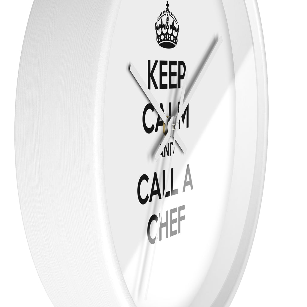 Keep Calm and Call a Chef - Wall Clock