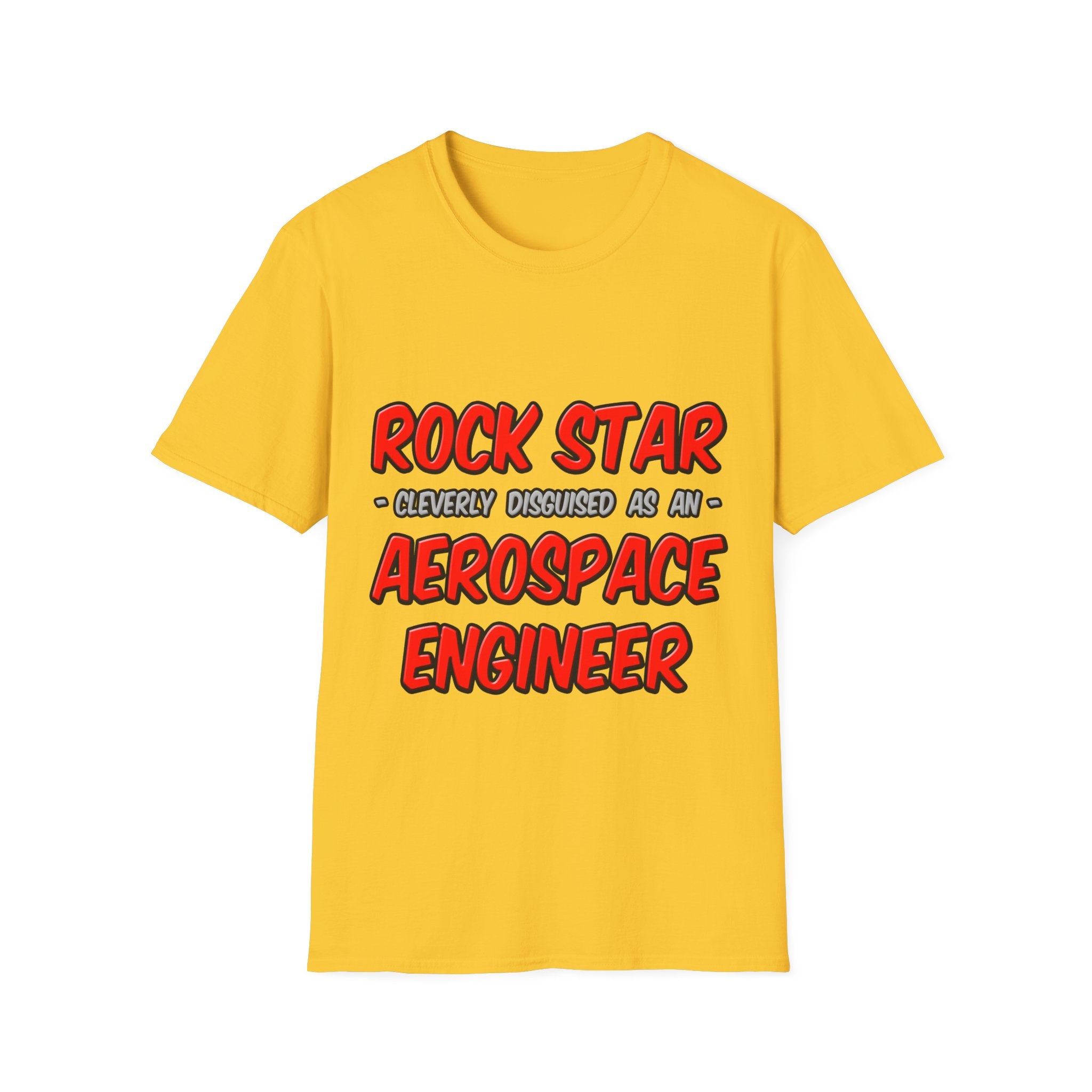 Rock Star...Aerospace Engineer - Unisex Softstyle T-Shirt
