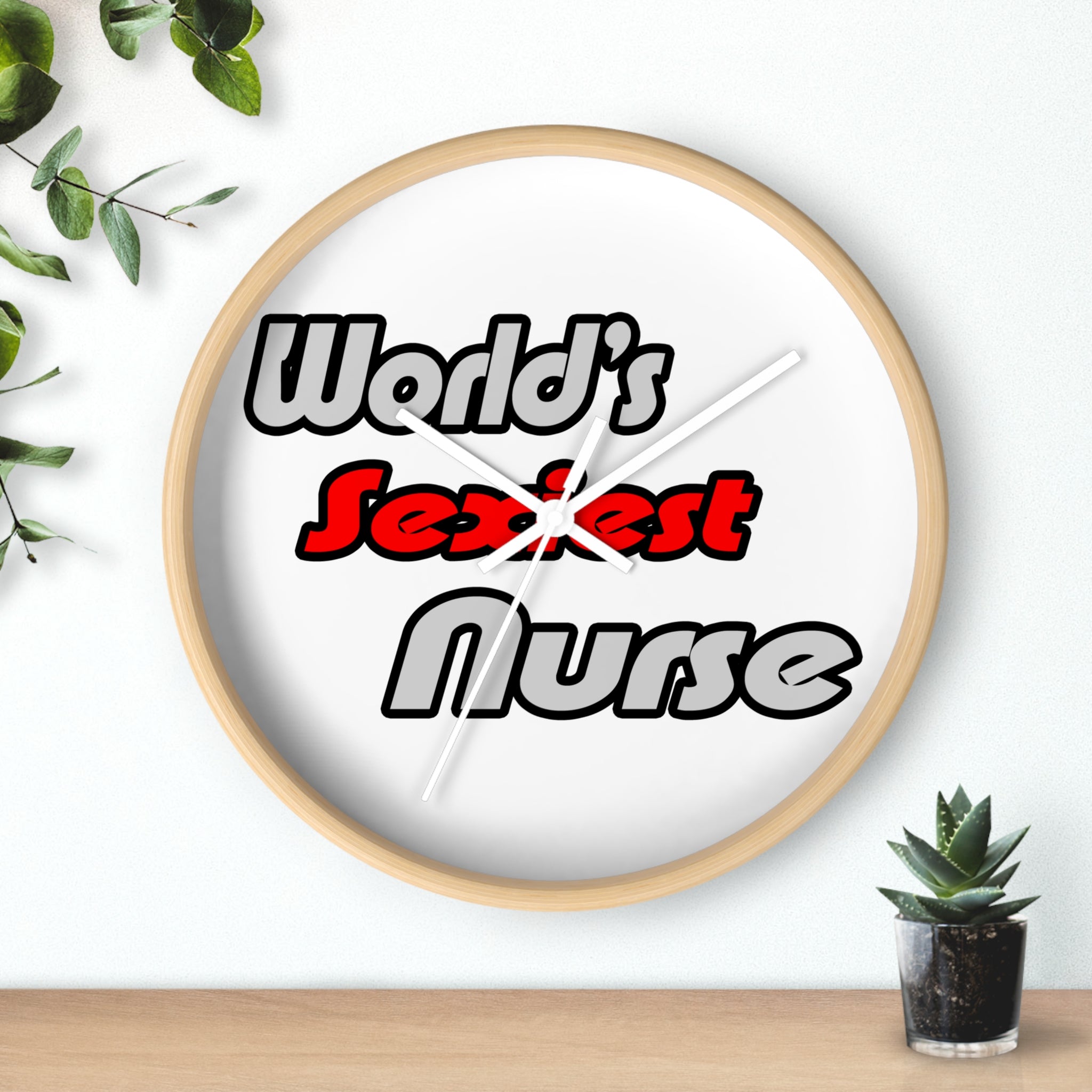 World's Sexiest Nurse - Wall Clock