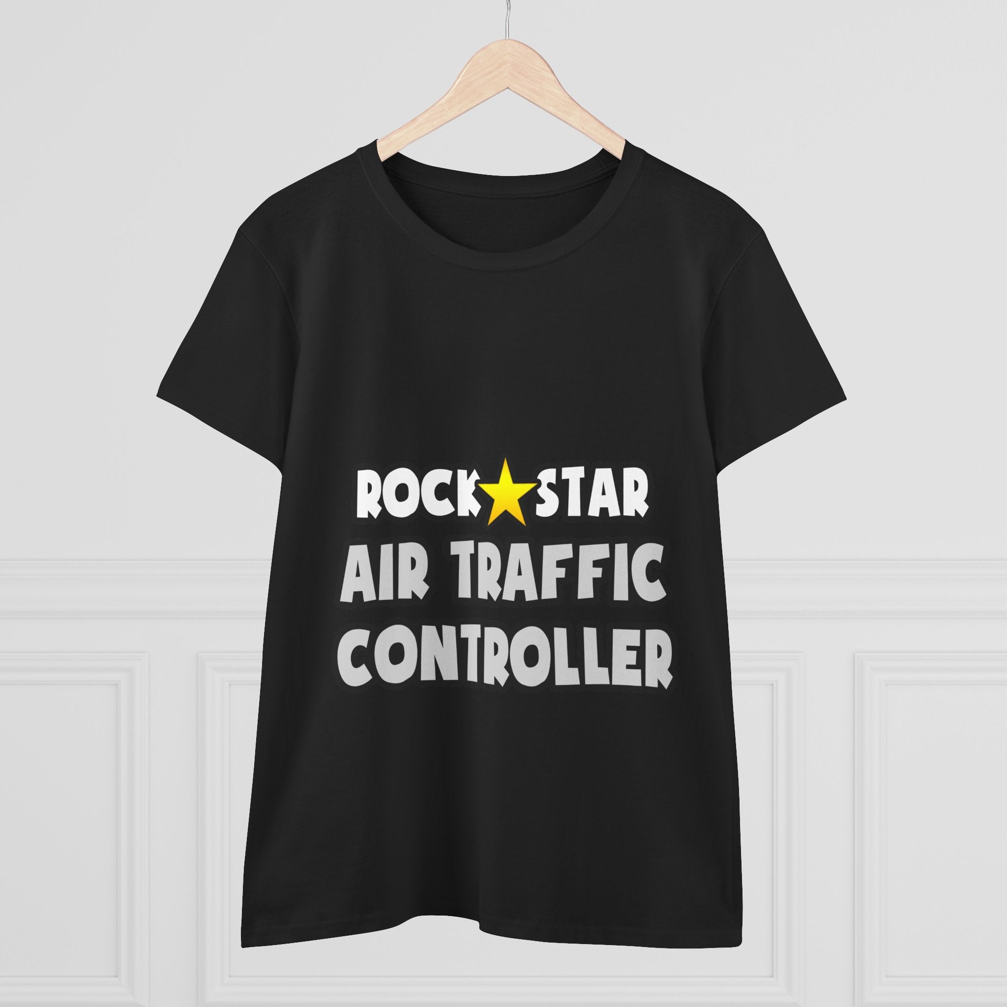 Rock Star Air Traffic Controller - Women's Midweight Cotton Tee