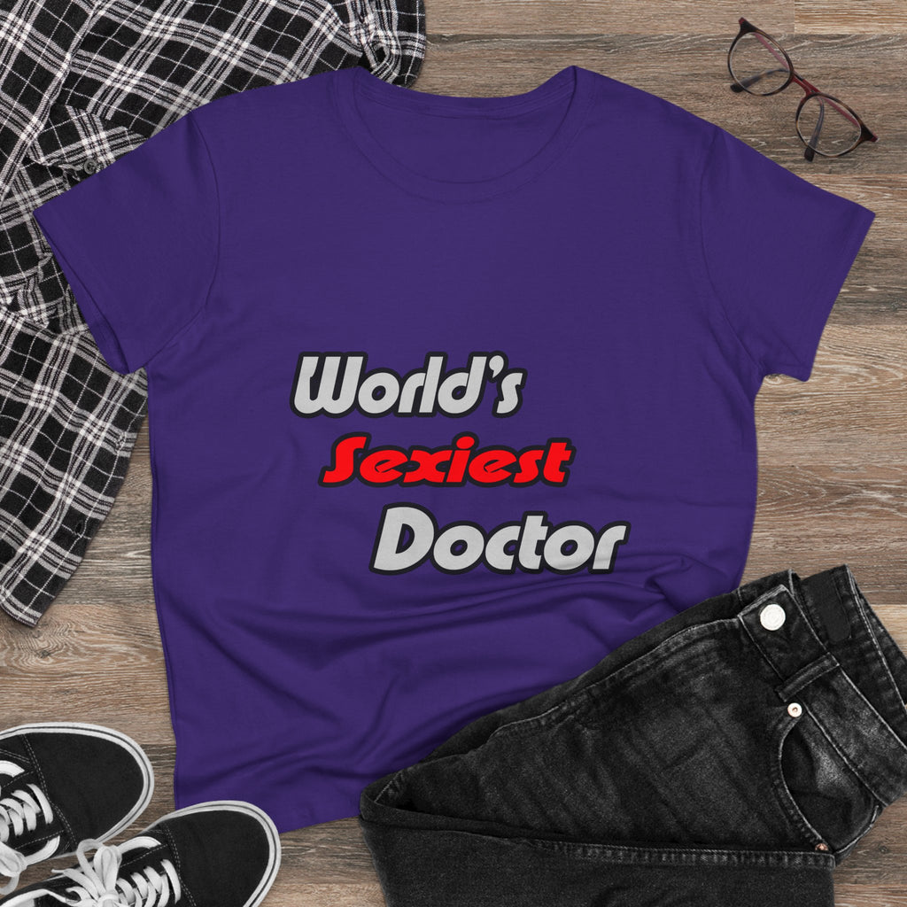 World's Sexiest Doctor - Women's Midweight Cotton Tee