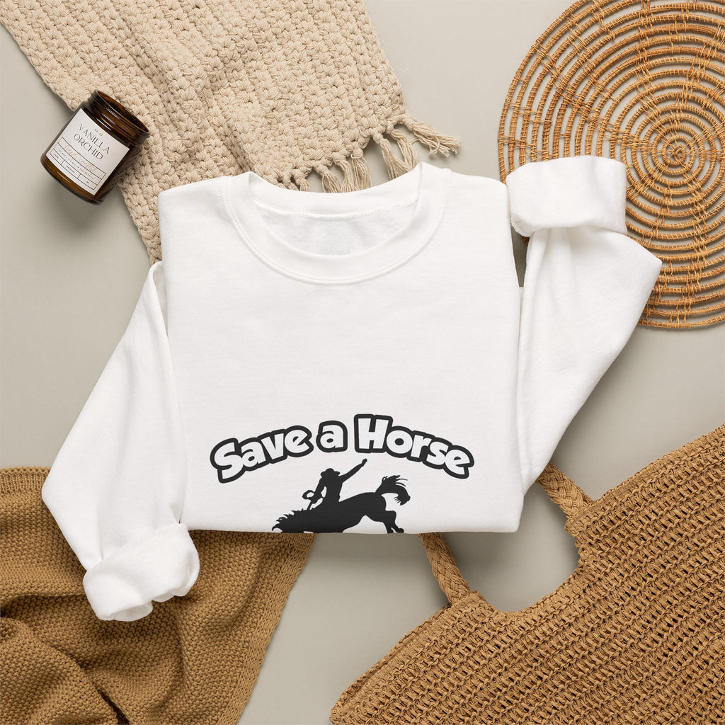 Save a Horse, Ride an Anesthesiologist Asst - Unisex Heavy Blend™ Crewneck Sweatshirt
