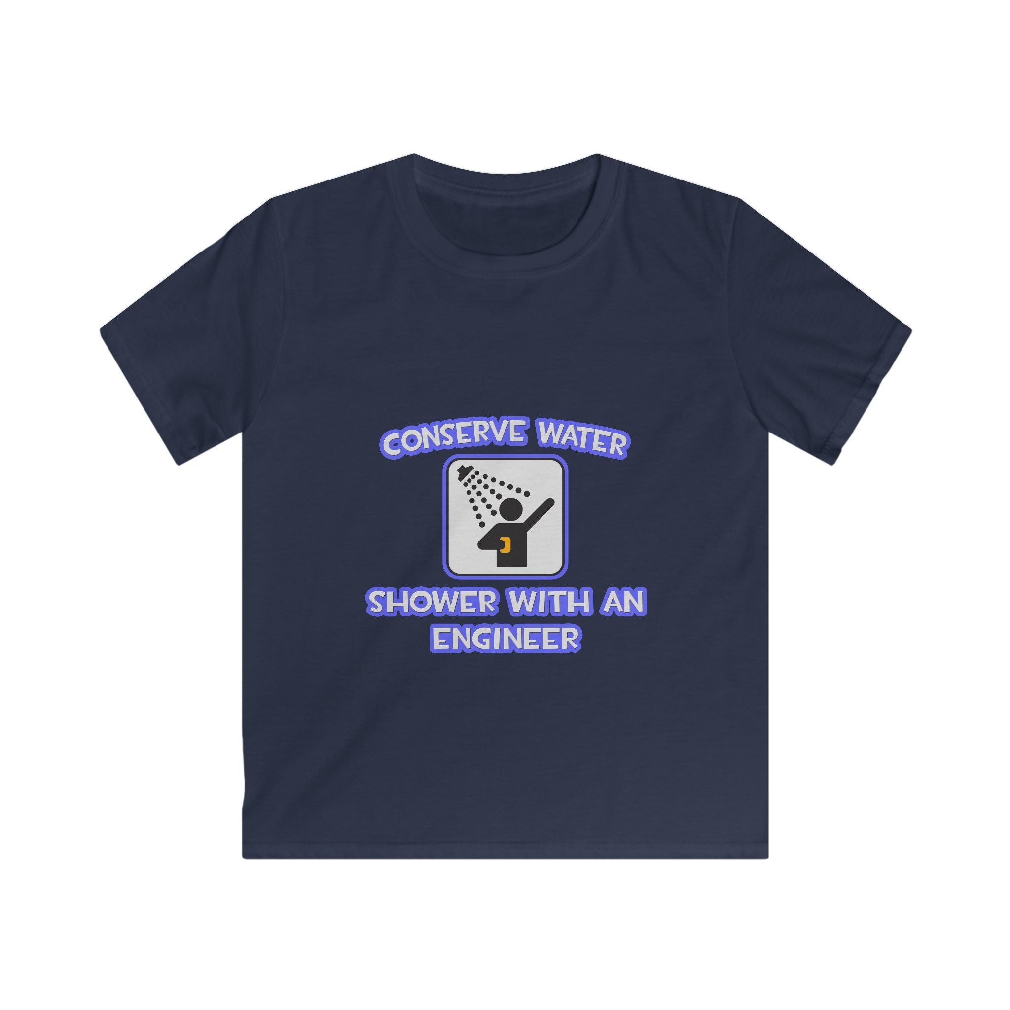 Conserve Water .. Shower With an Engineer - Kids Softstyle Tee