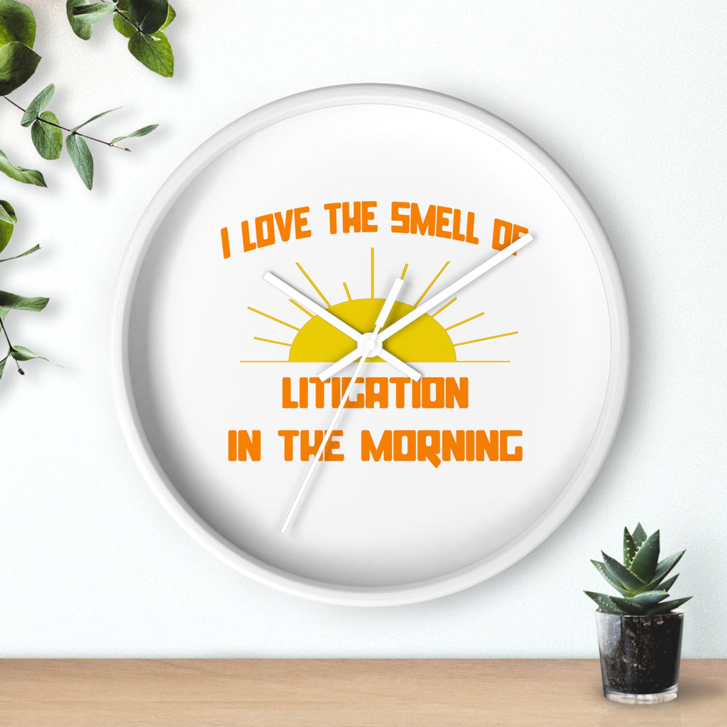 Smell of Litigation in the Morning - Wall Clock