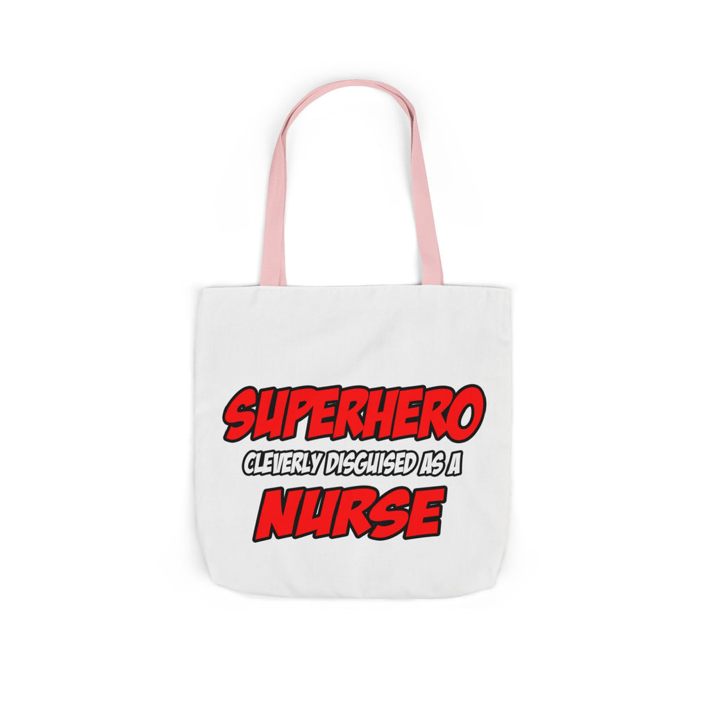 Superhero...Nurse - Canvas Tote Bag, 5-Color Straps