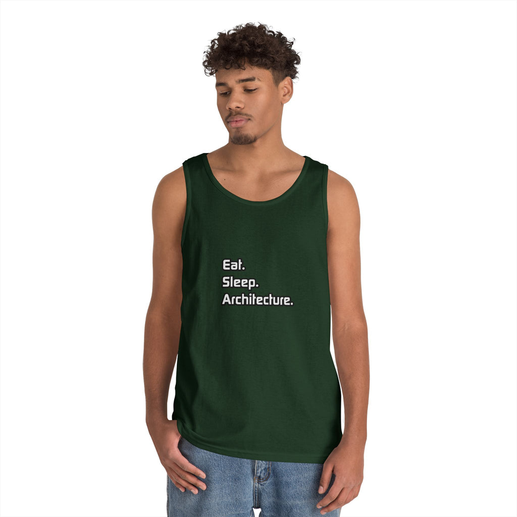 Eat. Sleep. Architecture - Unisex Heavy Cotton Tank Top