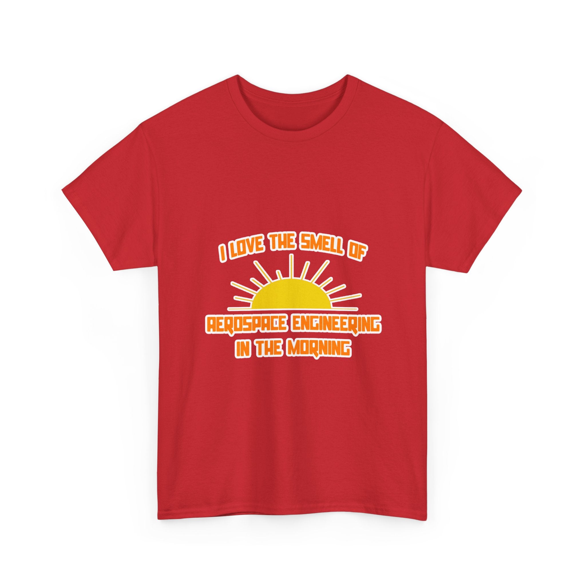 Smell of Aerospace Engineering in the Morning - Unisex Heavy Cotton Tee