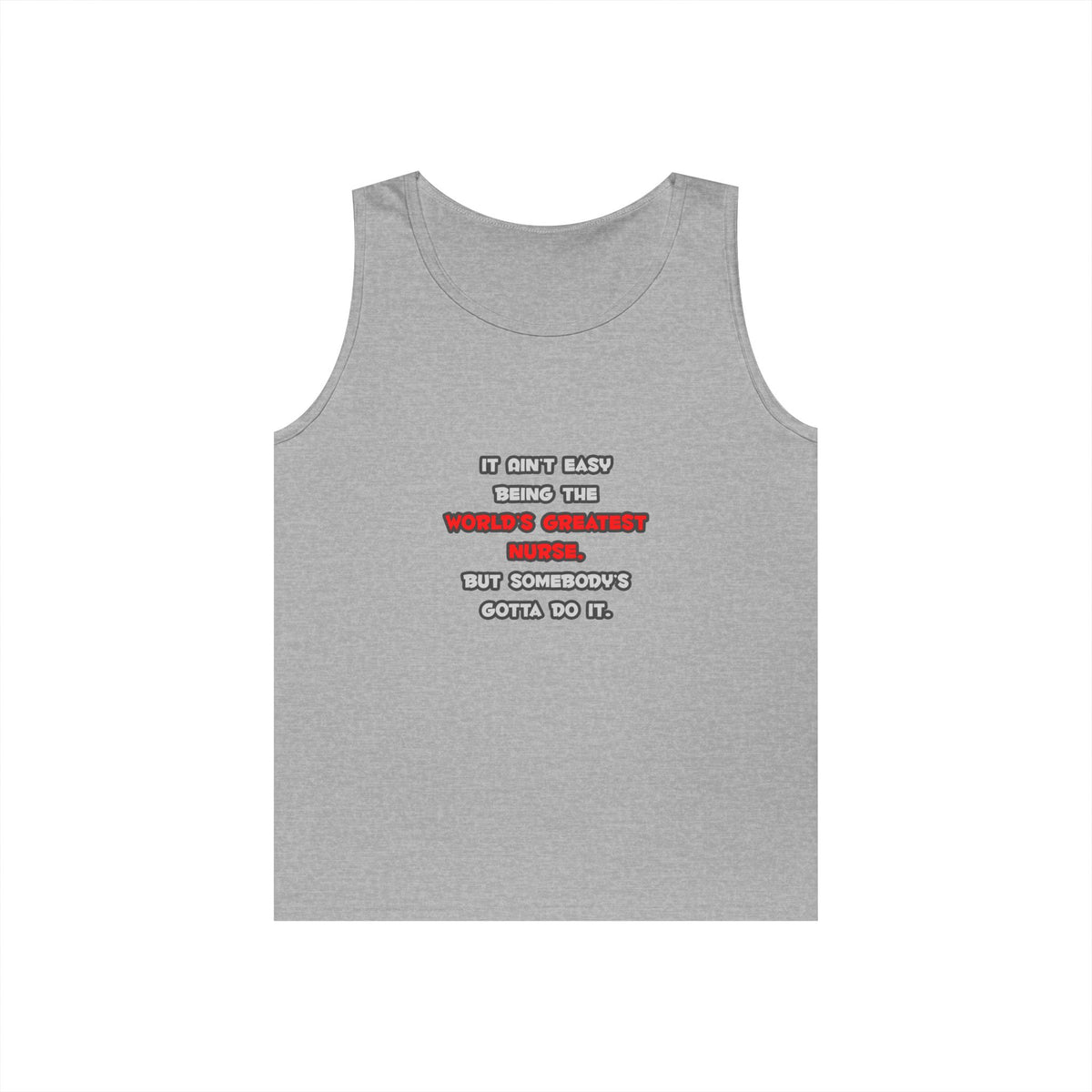 World's Greatest Nurse Joke - Unisex Heavy Cotton Tank Top