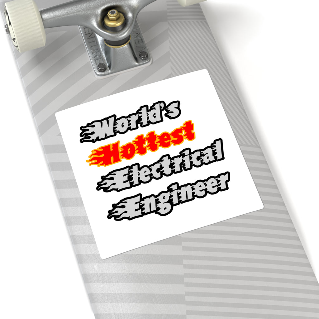 World's Hottest Electrical Engineer - Square Stickers