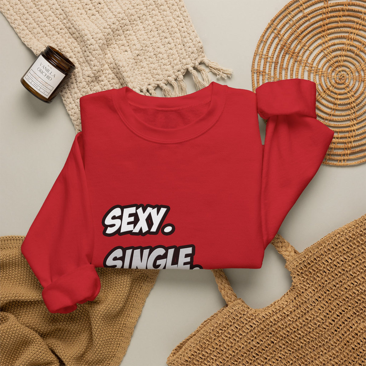 Sexy. Single. Bartender - Unisex Heavy Blend™ Crewneck Sweatshirt
