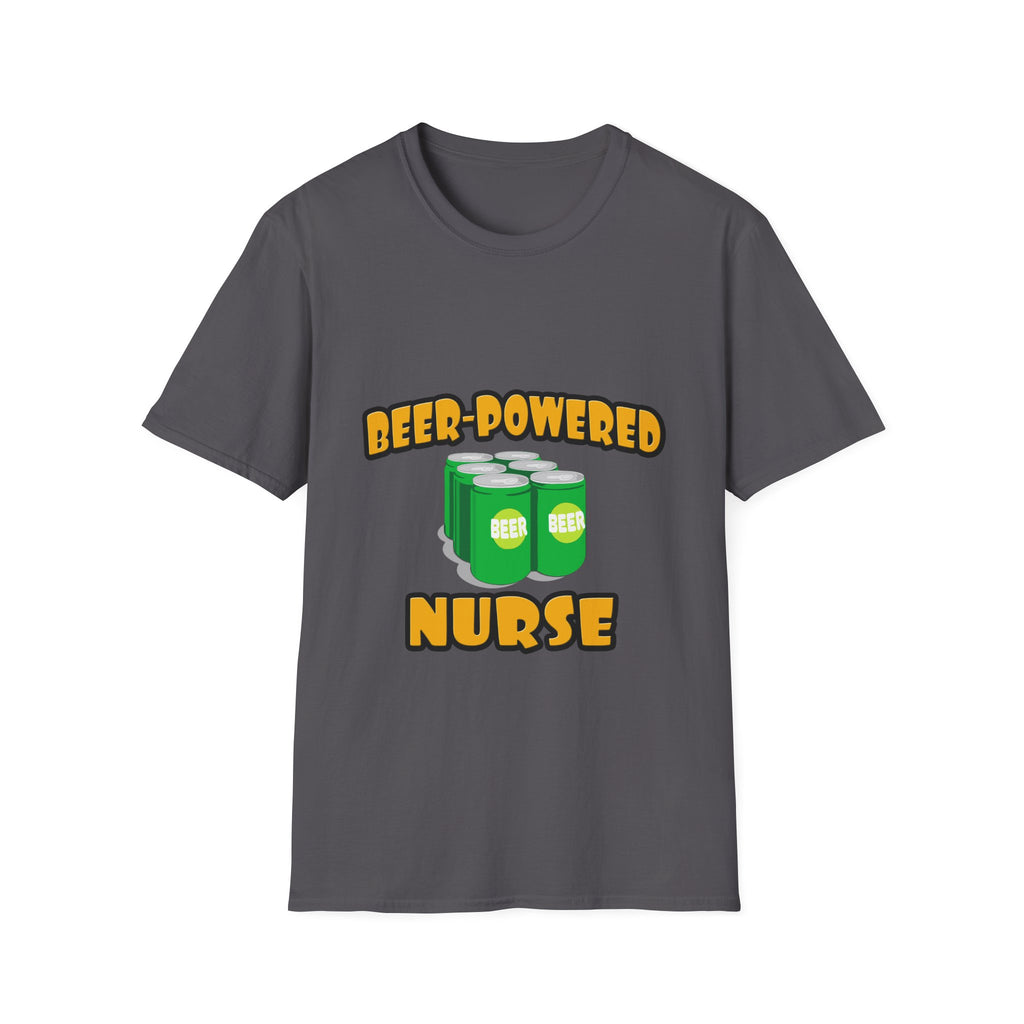 Beer Powered Nurse - Unisex Softstyle T-Shirt