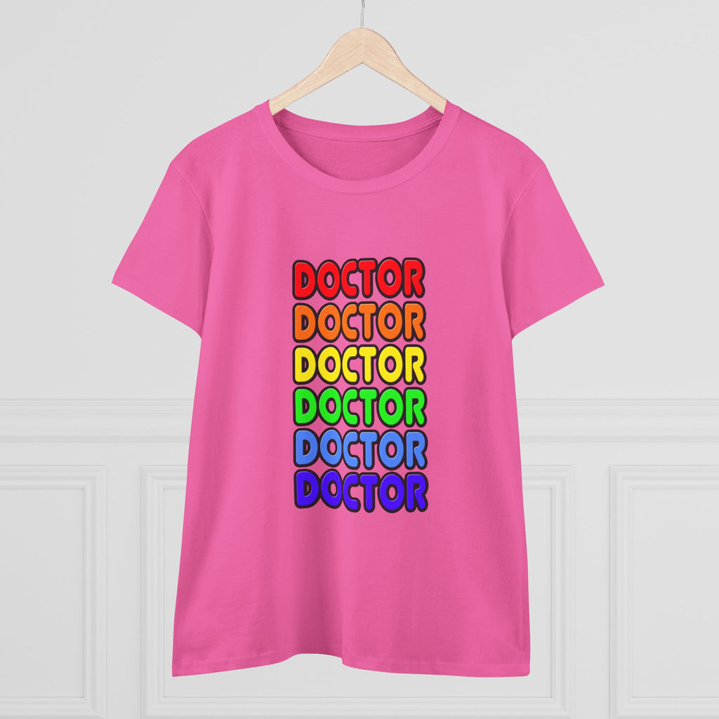 Rainbow Doctor - Women's Midweight Cotton Tee