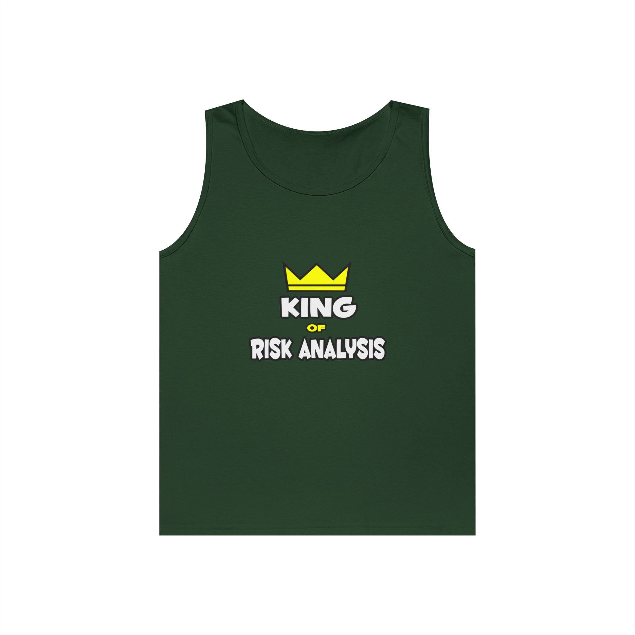 King of Risk Analysis - Unisex Heavy Cotton Tank Top
