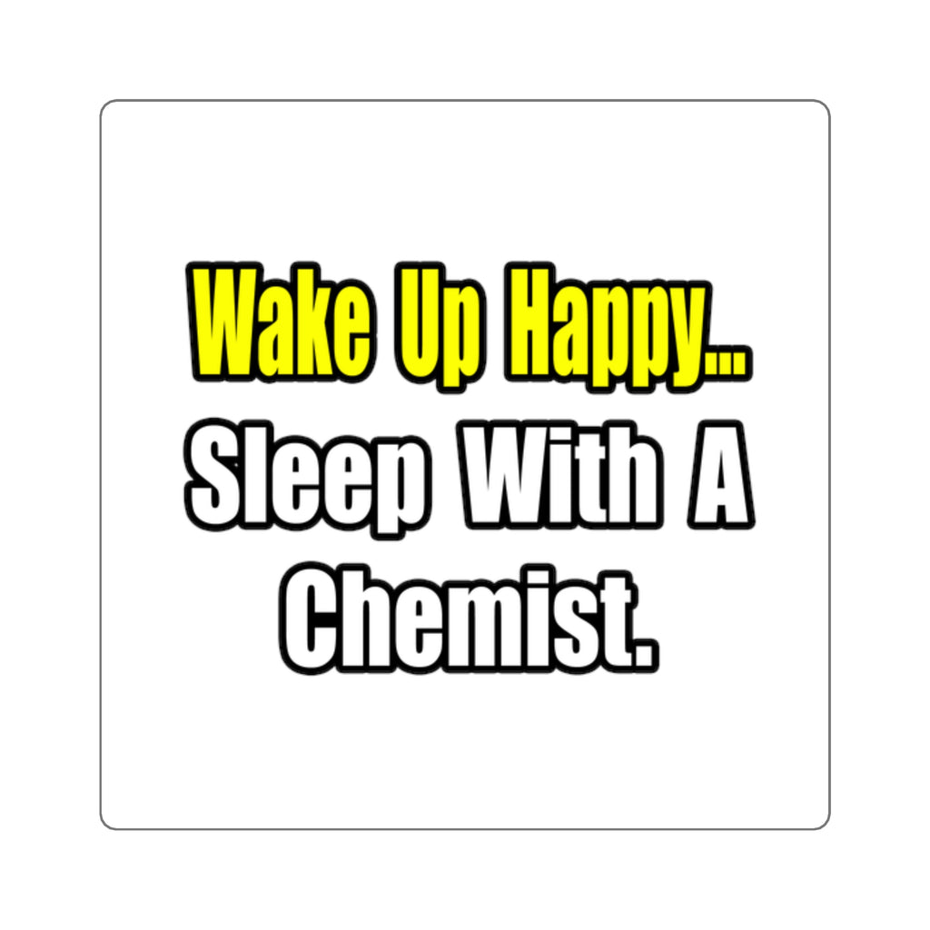 Sleep With Chemist - Square Stickers