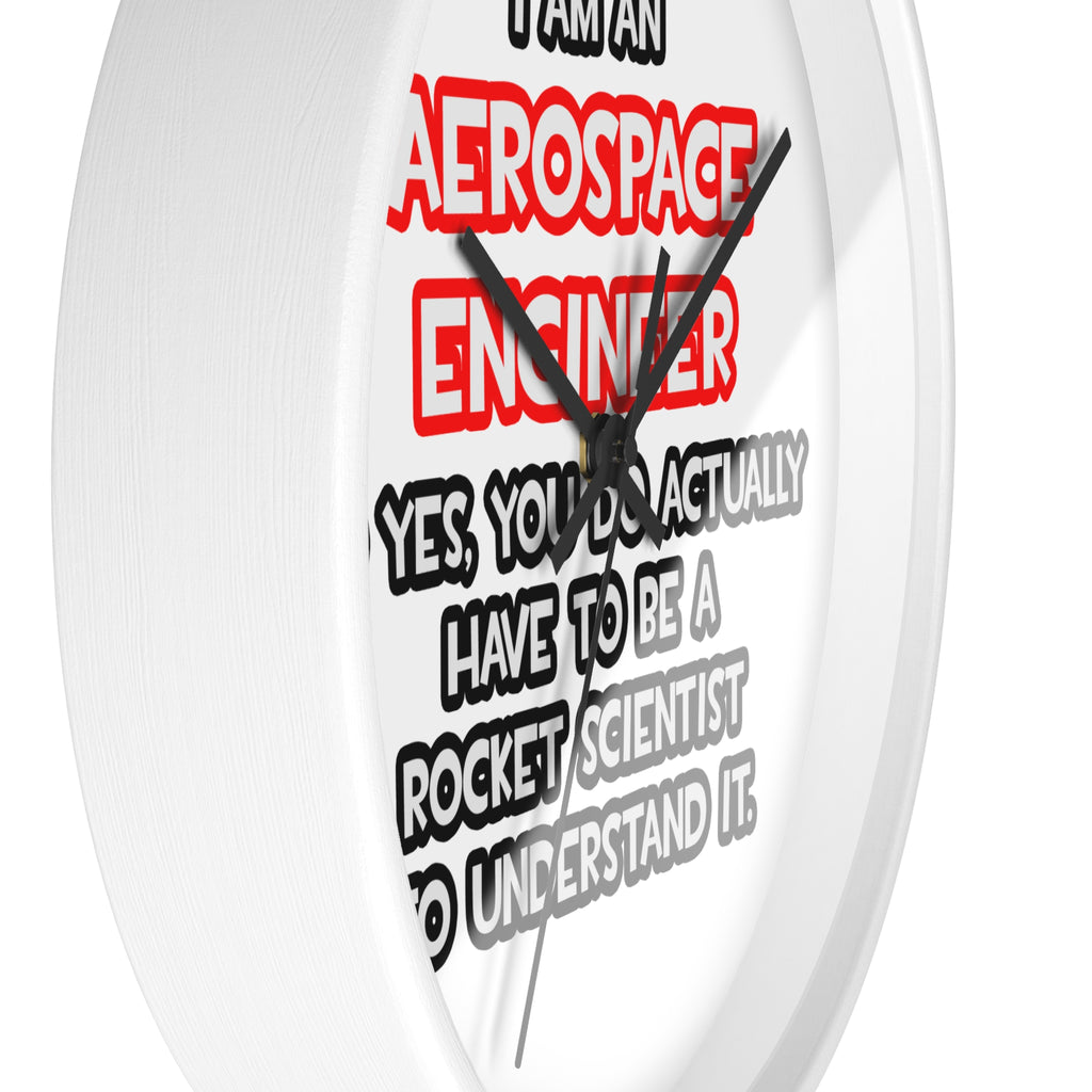 Rocket Scientist .. Funny Aerospace Engineer - Wall Clock