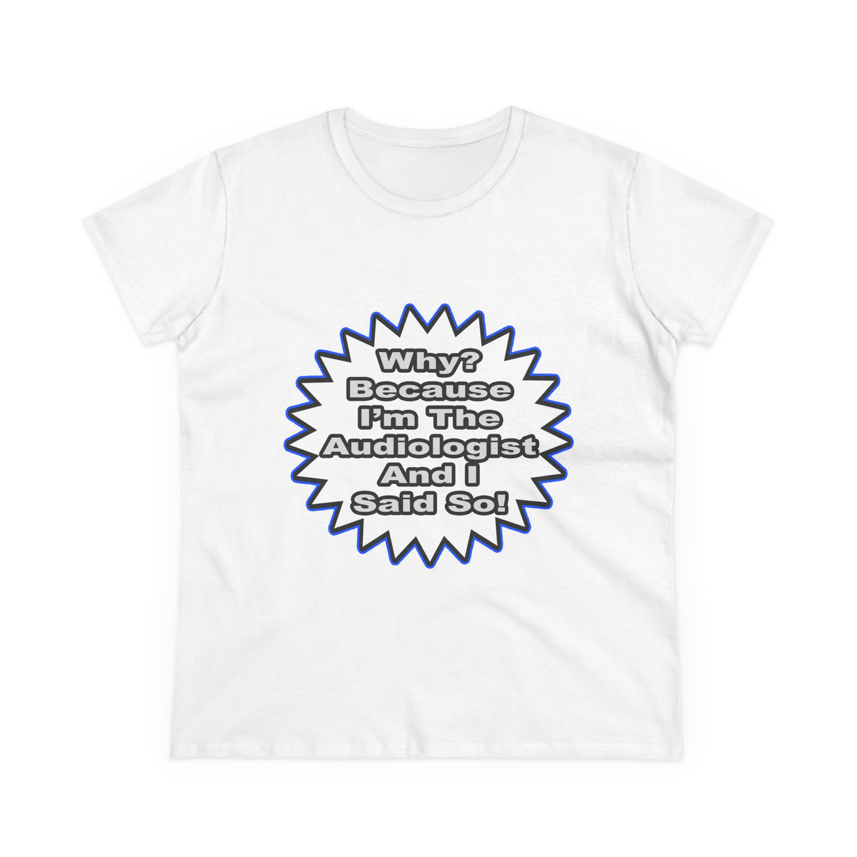 Audiologist...Because I Said So - Women's Midweight Cotton Tee