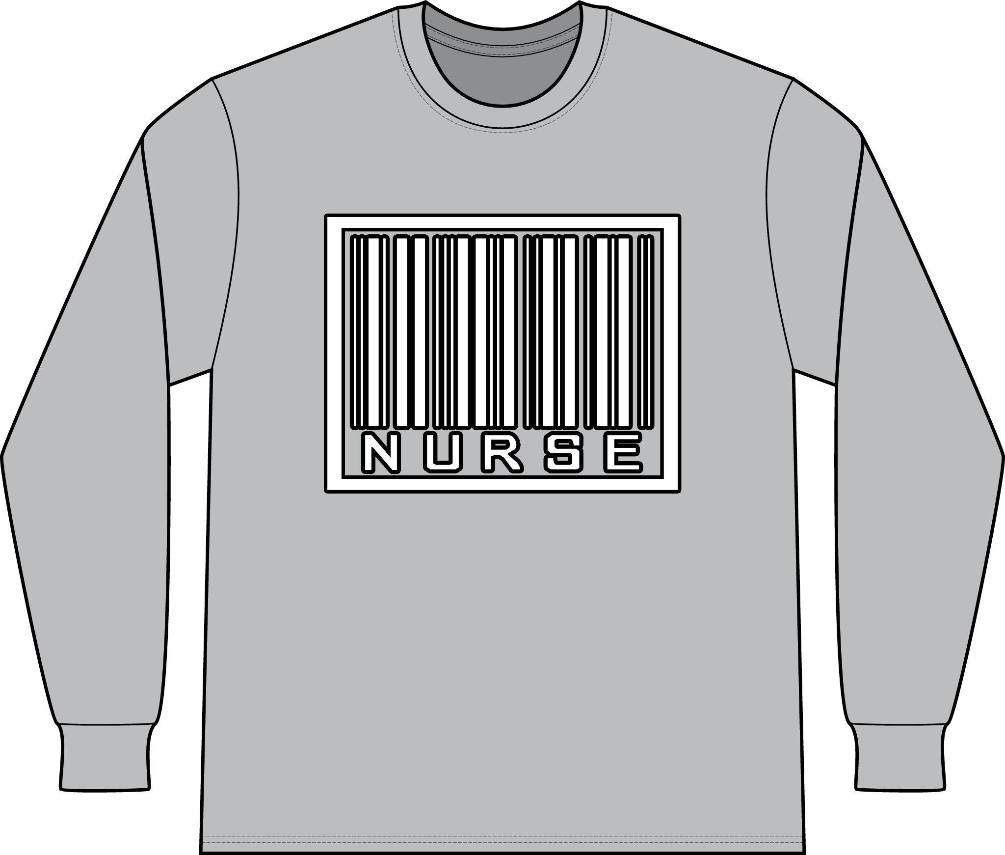 Barcode Nurse - Unisex Long Sleeve T-Shirt