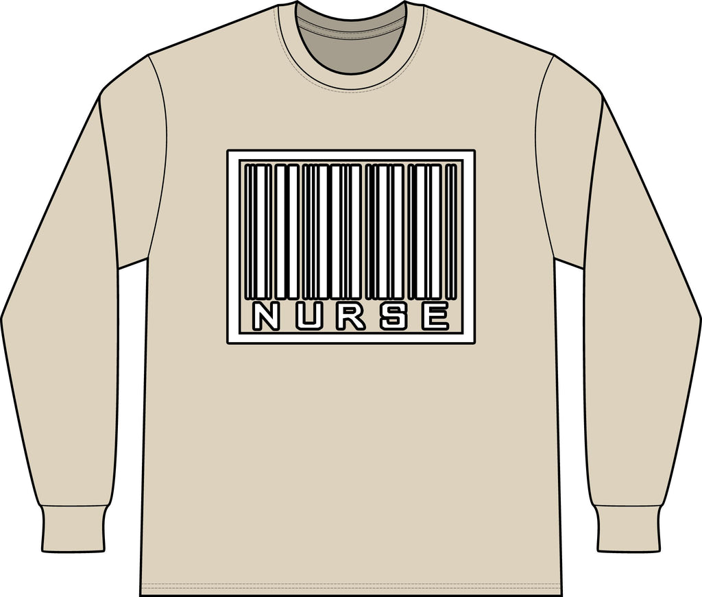 Barcode Nurse - Unisex Long Sleeve T-Shirt