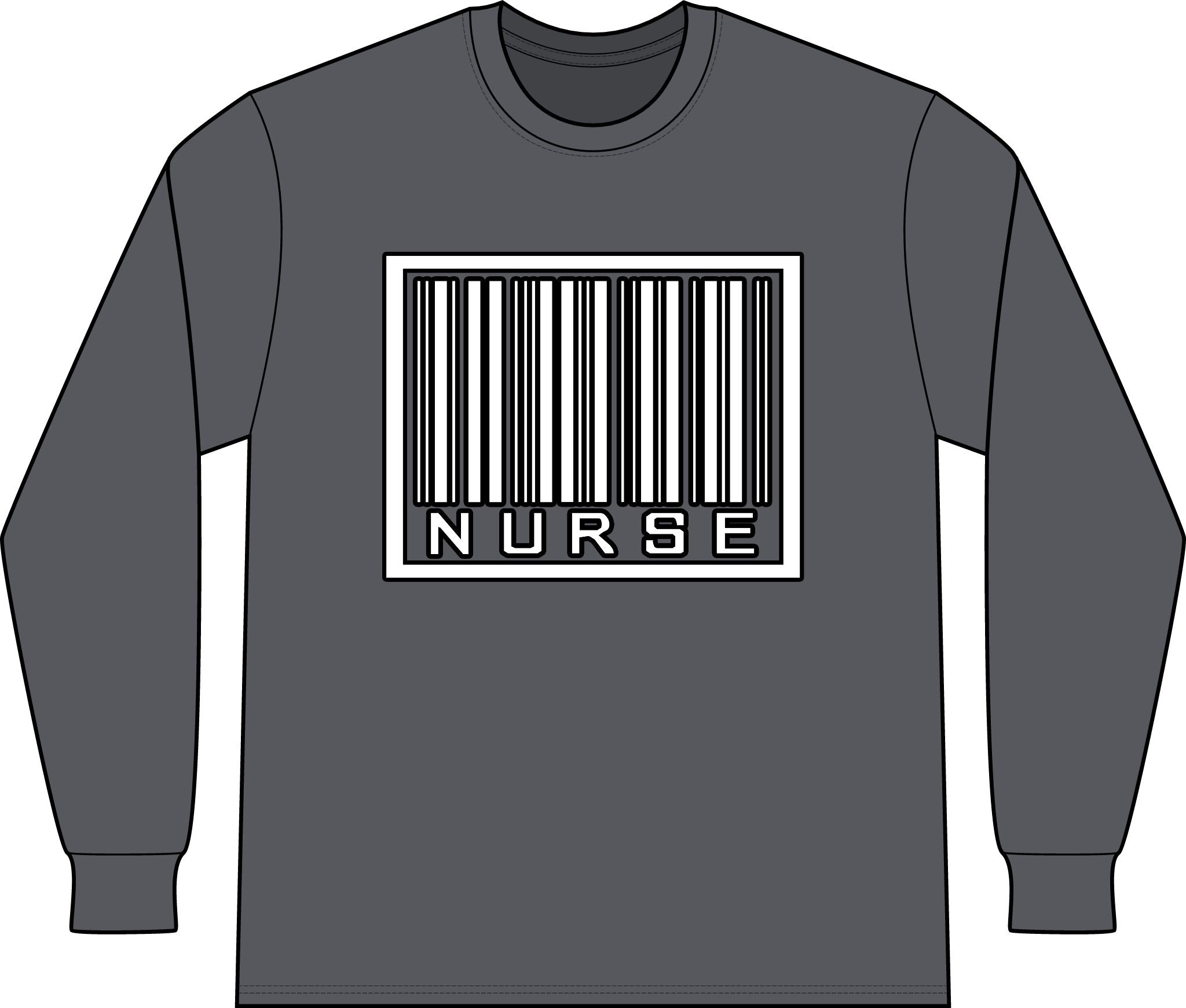 Barcode Nurse - Unisex Long Sleeve T-Shirt