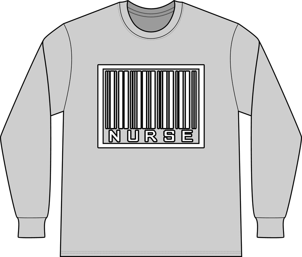 Barcode Nurse - Unisex Long Sleeve T-Shirt
