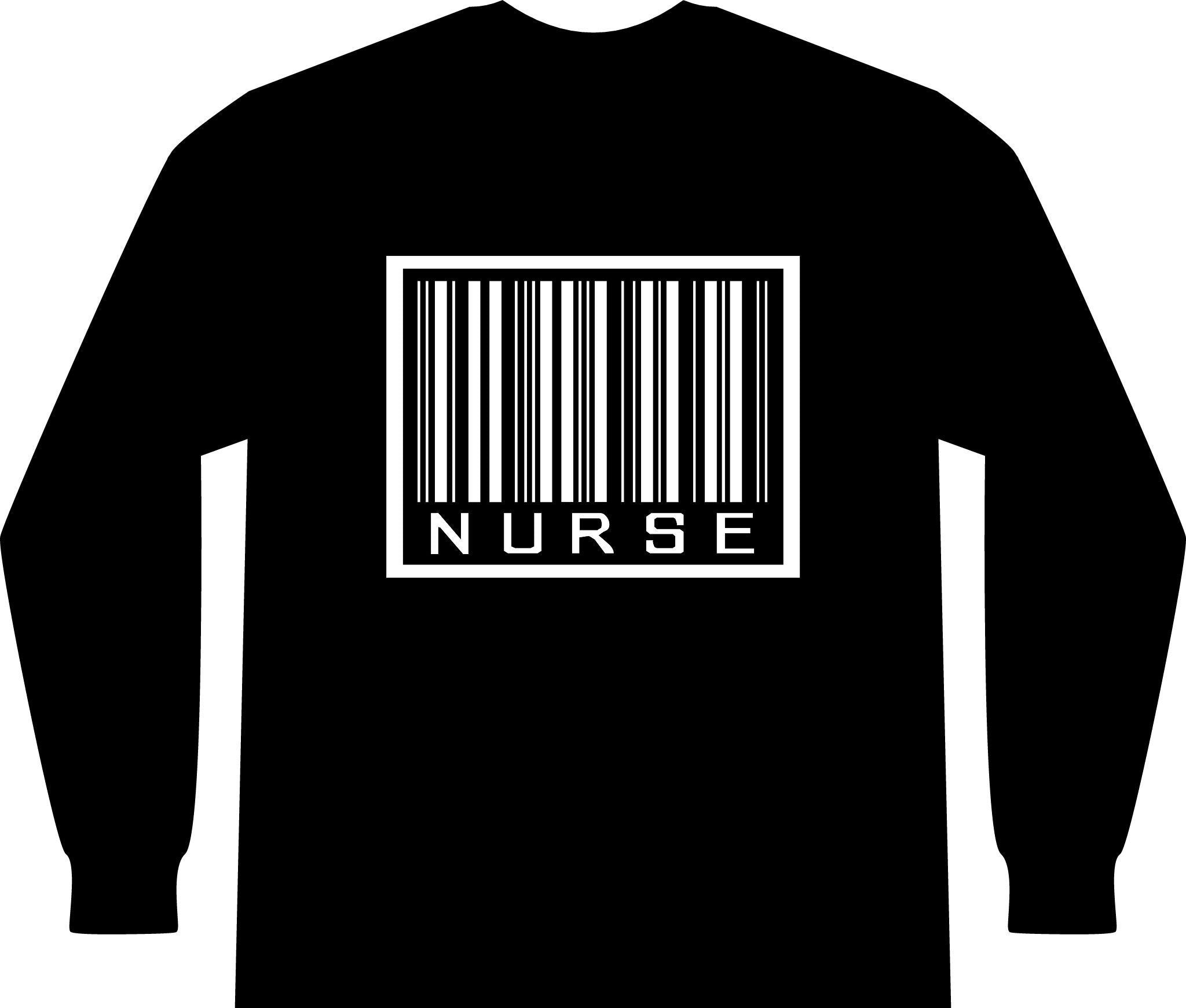Barcode Nurse - Unisex Long Sleeve T-Shirt