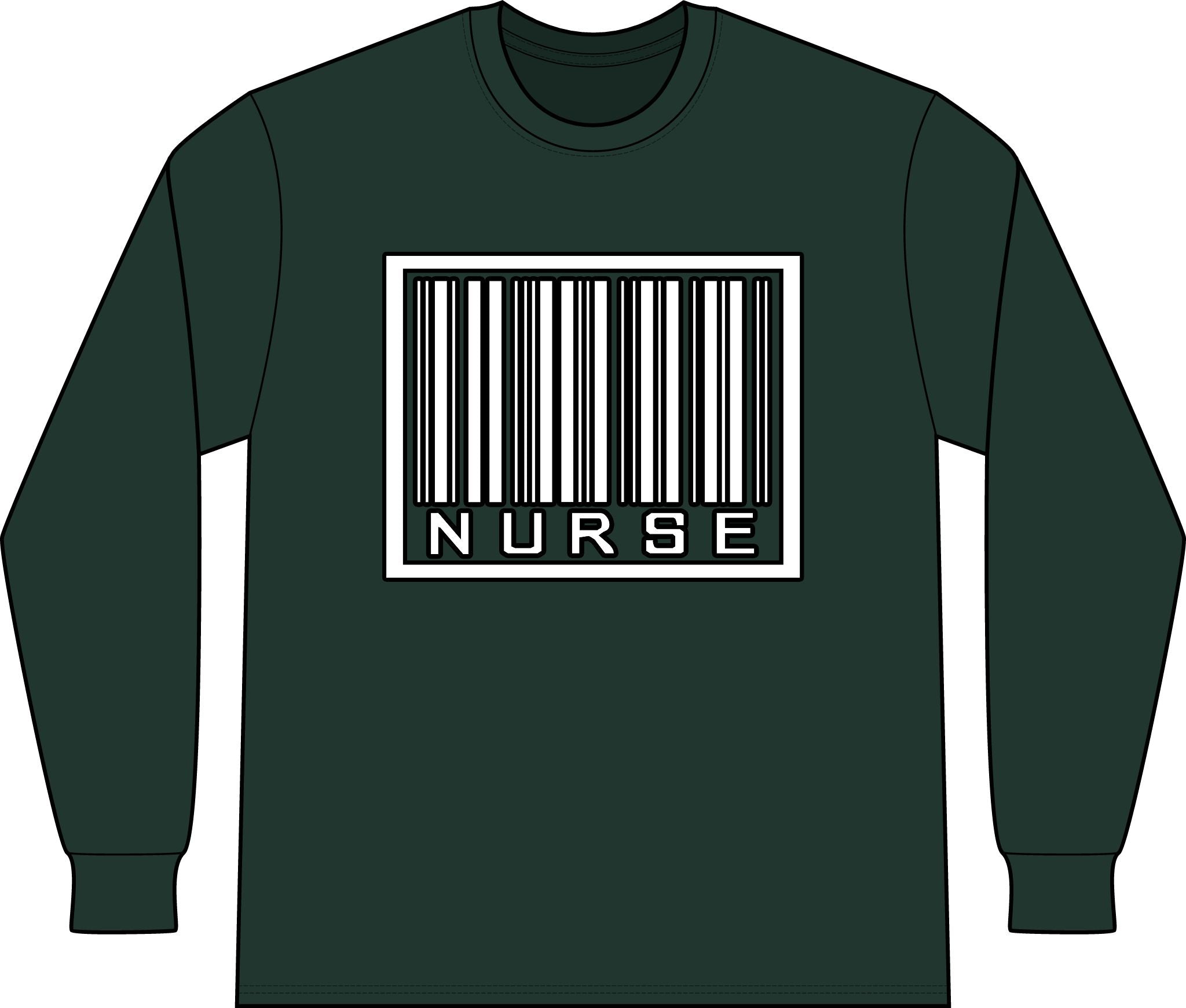 Barcode Nurse - Unisex Long Sleeve T-Shirt