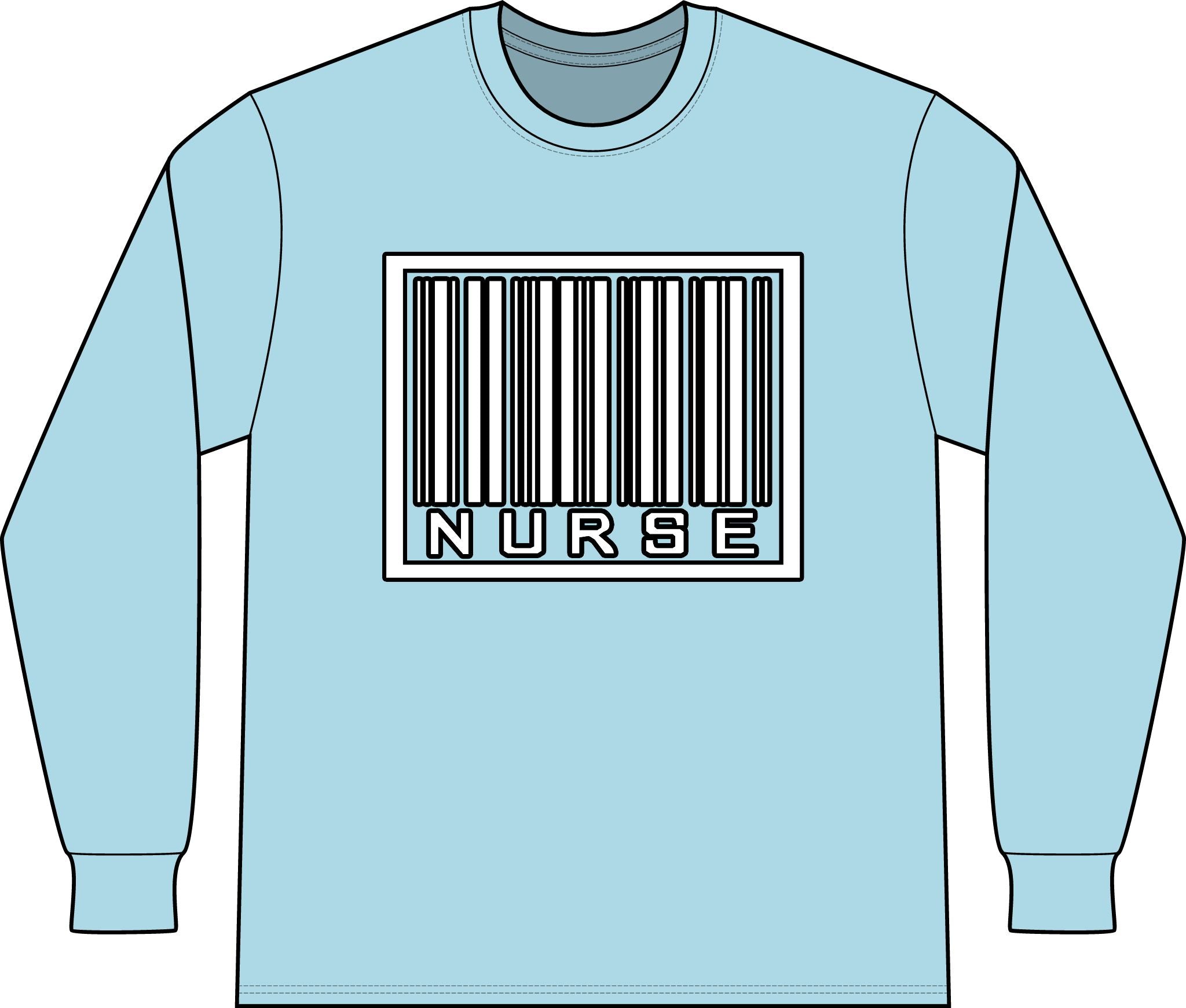 Barcode Nurse - Unisex Long Sleeve T-Shirt