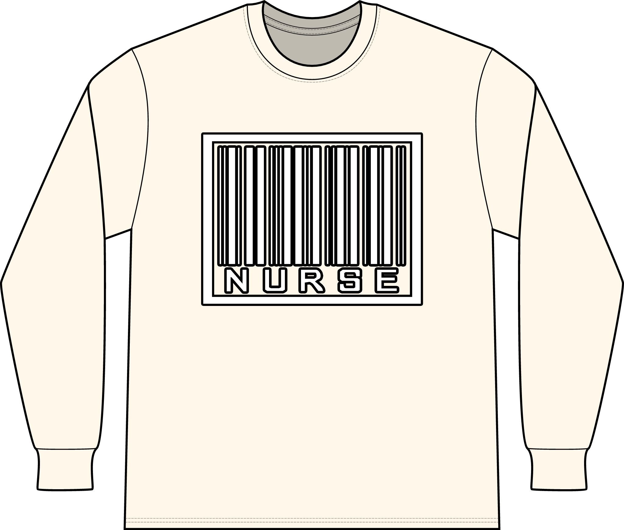 Barcode Nurse - Unisex Long Sleeve T-Shirt