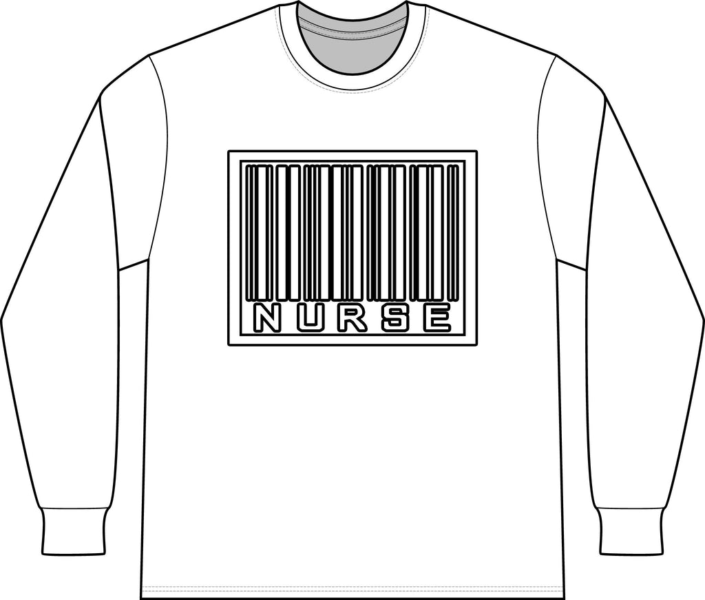Barcode Nurse - Unisex Long Sleeve T-Shirt