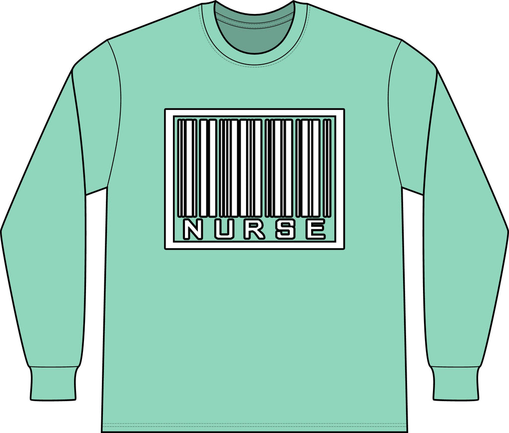 Barcode Nurse - Unisex Long Sleeve T-Shirt