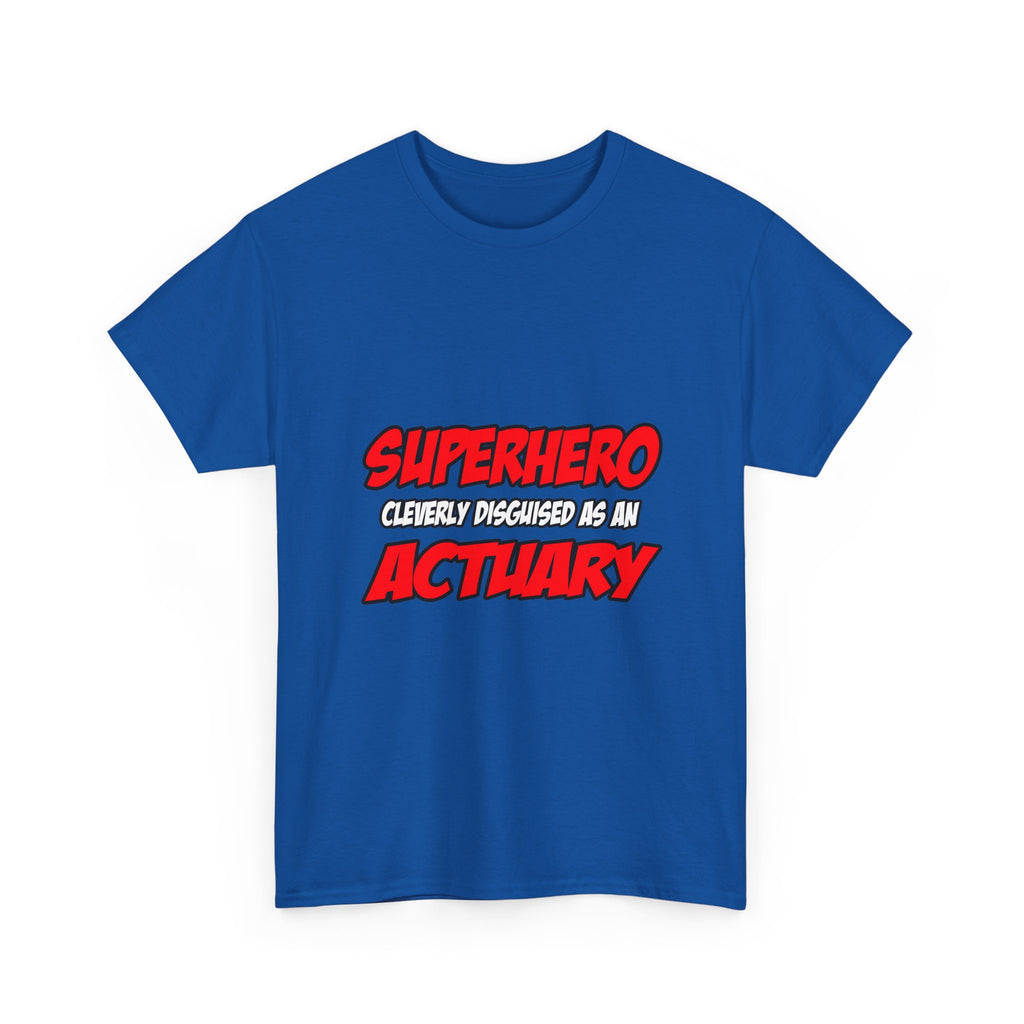 Superhero...Actuary - Unisex Heavy Cotton Tee