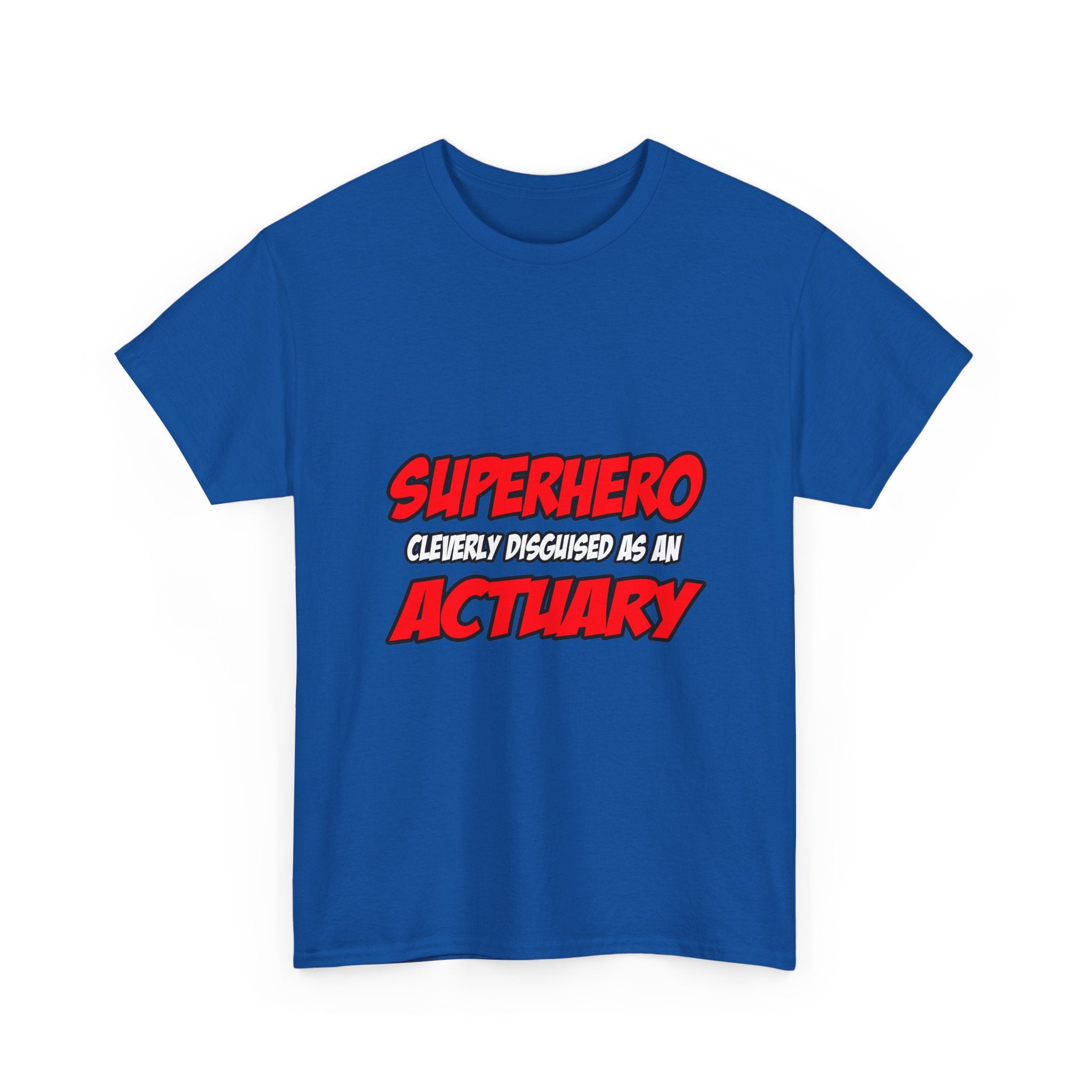 Superhero...Actuary - Unisex Heavy Cotton Tee
