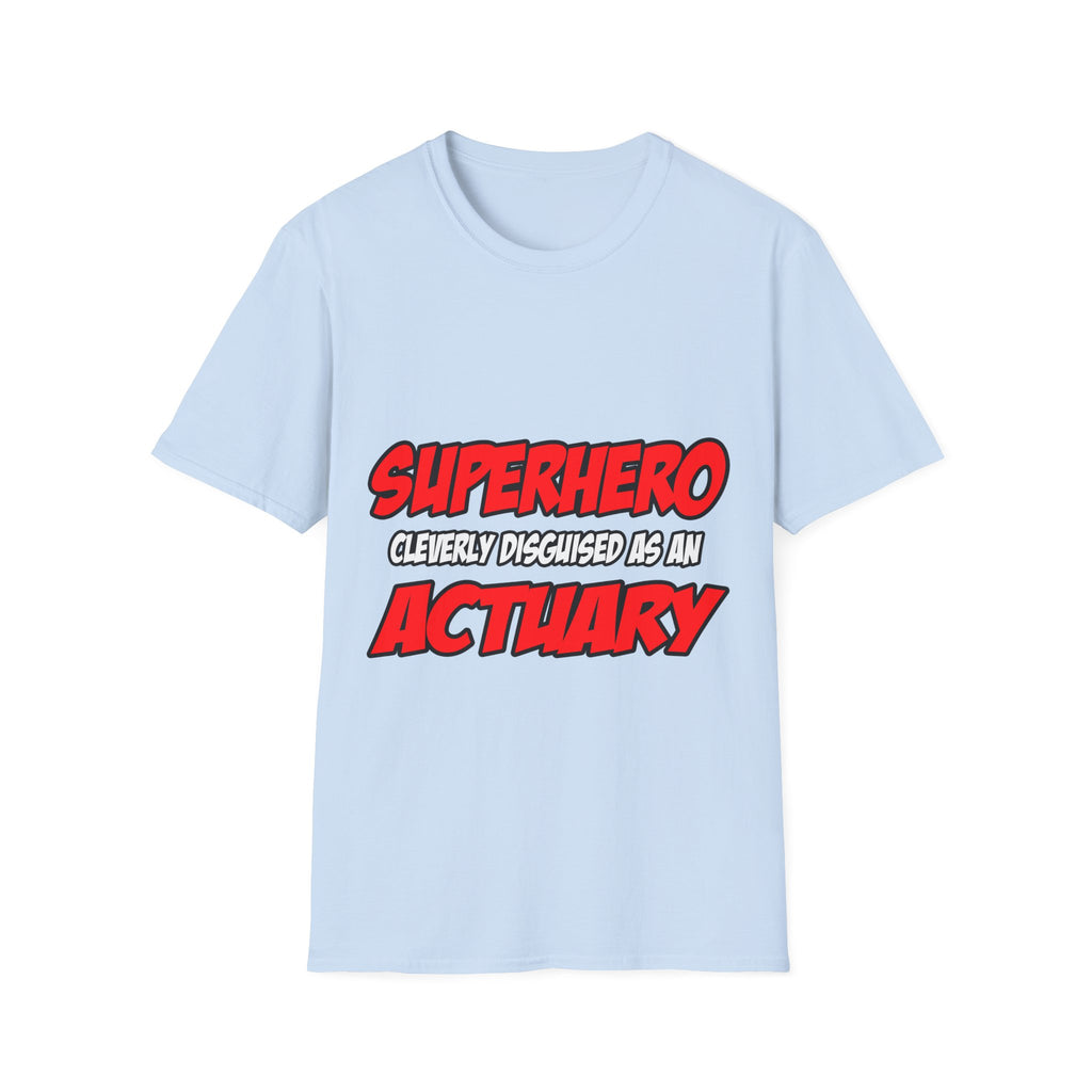 Superhero...Actuary - Unisex Softstyle T-Shirt