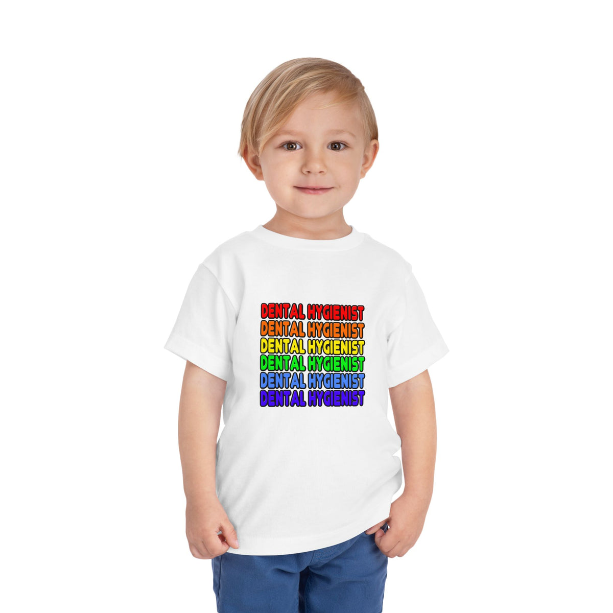Rainbow Dental Hygienist - Toddler Short Sleeve Tee