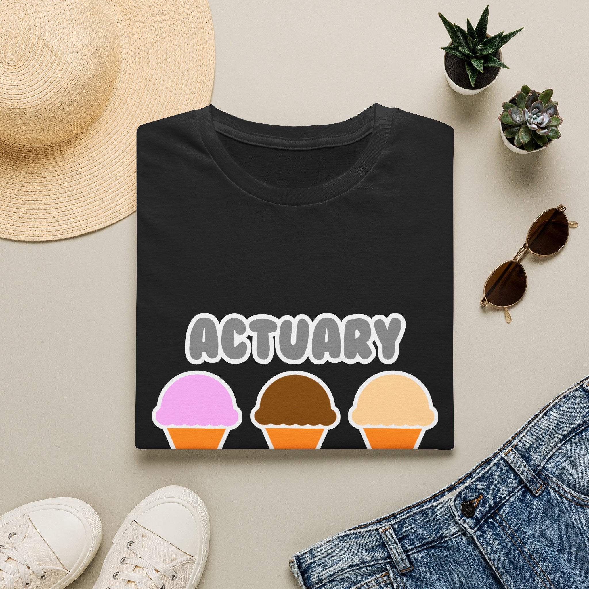 Actuary ... Will Work For Ice Cream - Unisex Softstyle T-Shirt