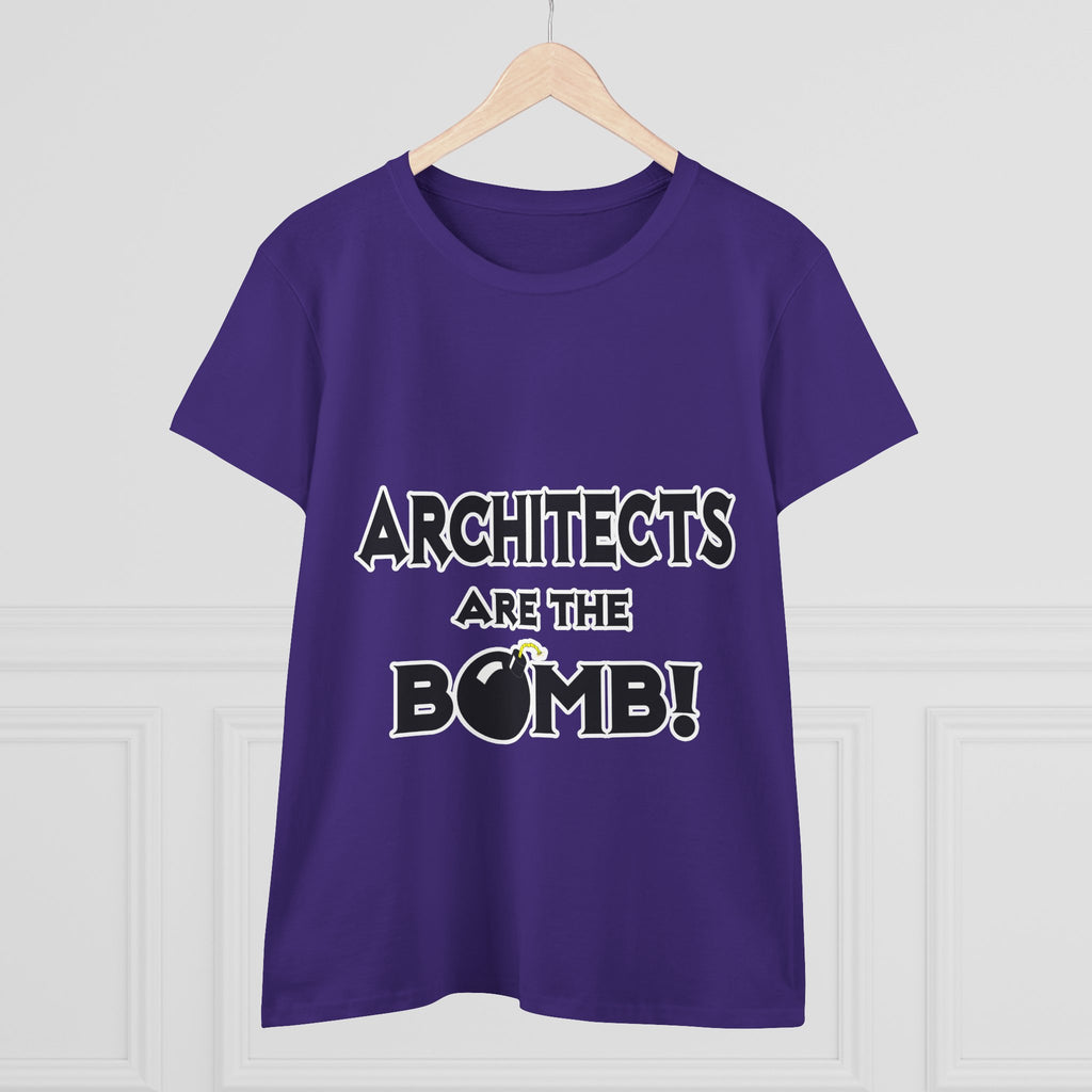 Architects Are The Bomb! - Women's Midweight Cotton Tee