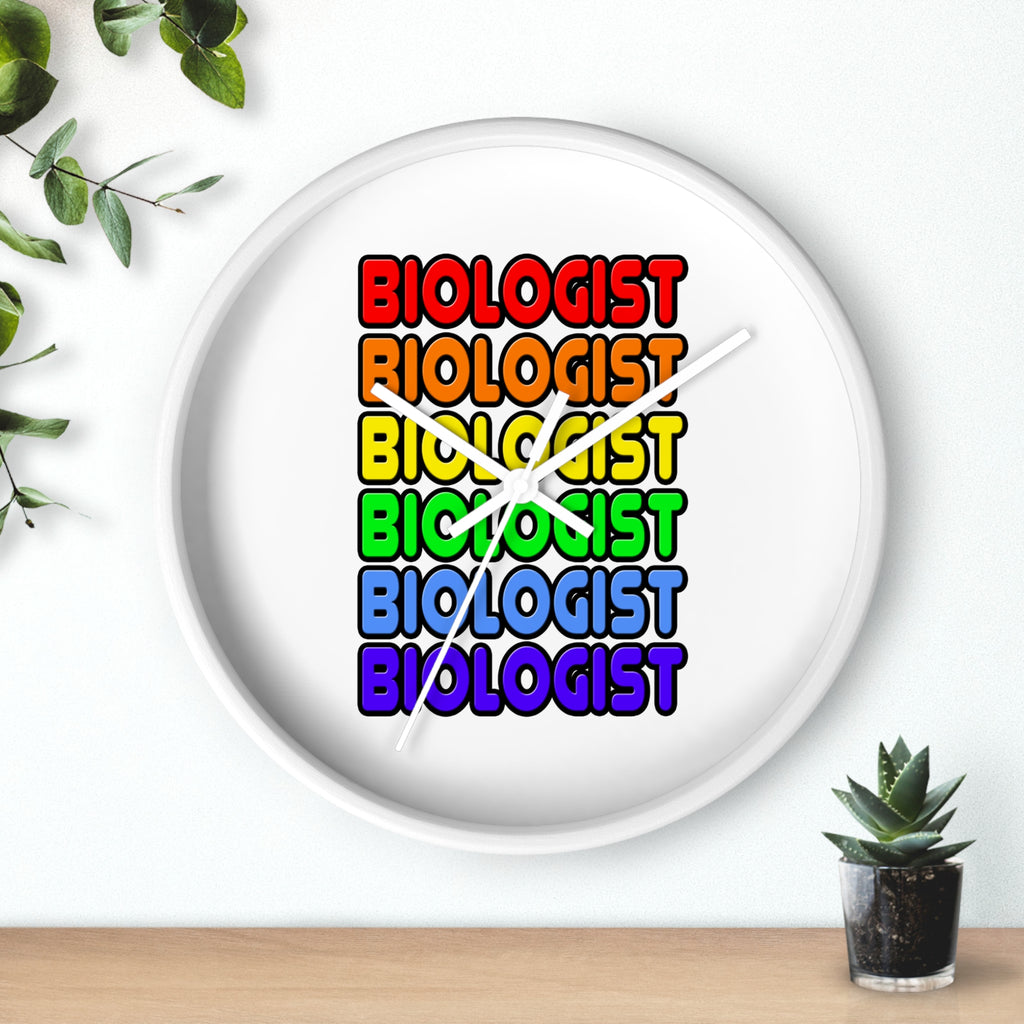 Rainbow Biologist - Wall Clock