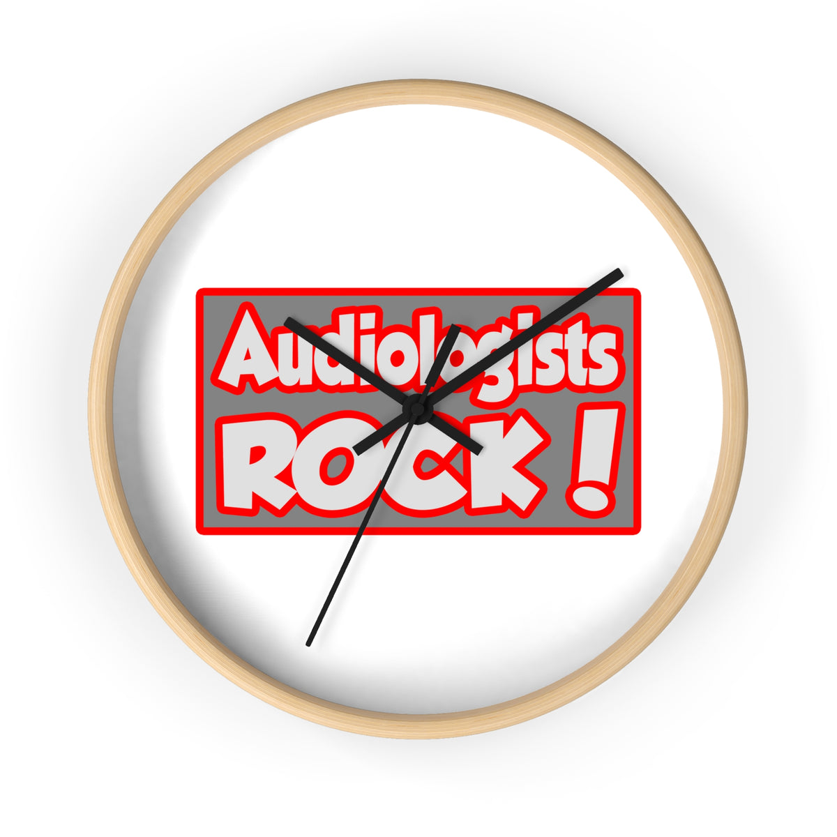 Audiologists Rock! - Wall Clock